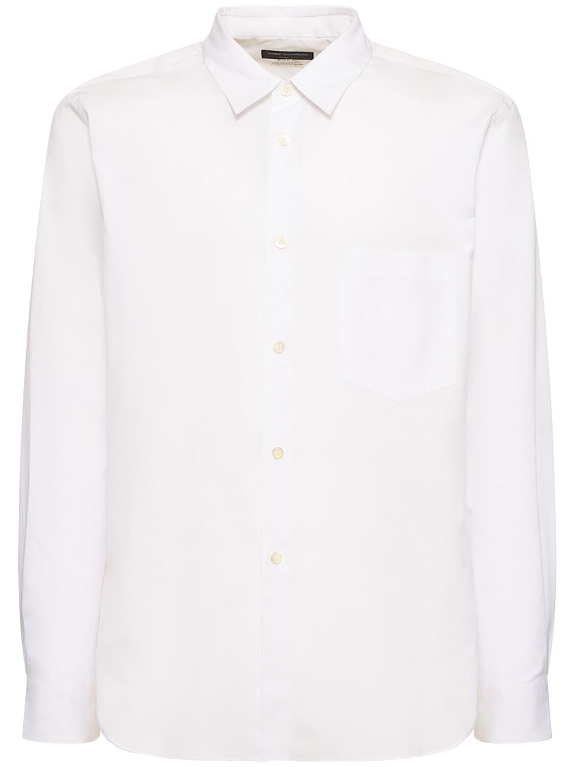 Comme Des Garçons Broad Cotton Shirt In White