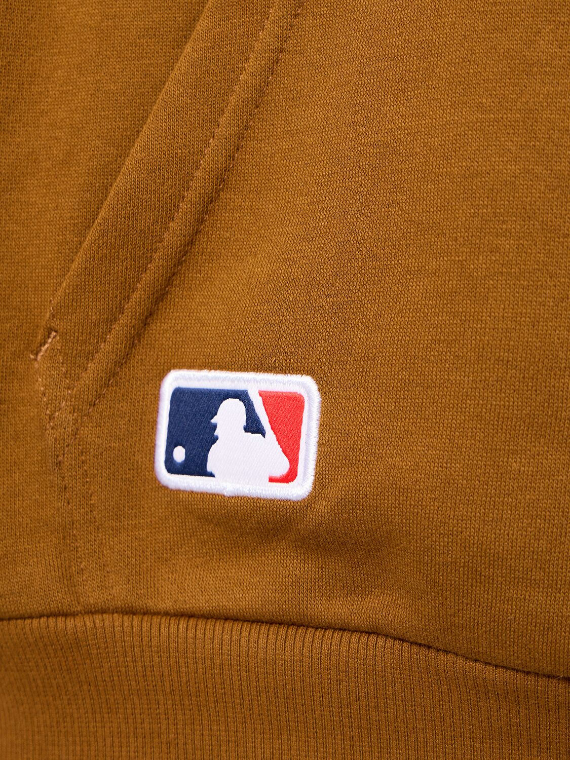 Shop New Era La Dodgers League Essentials Hoodie In Brown