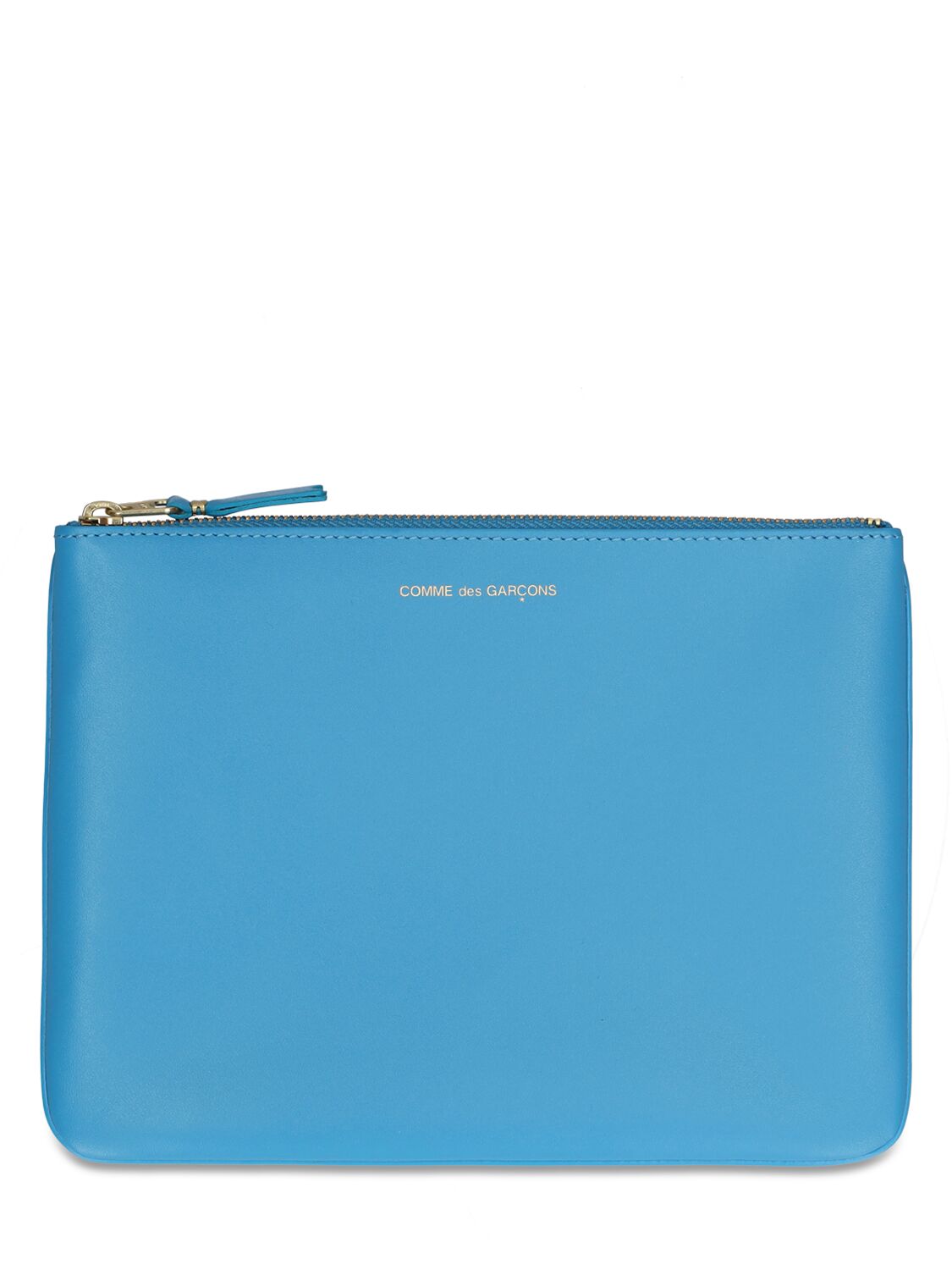 Comme Des Garçons Classic Leather Line Wallet In Blue