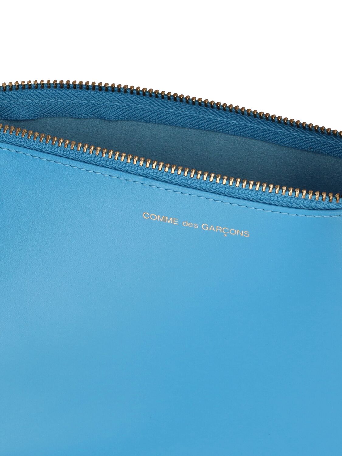 Shop Comme Des Garçons Classic Leather Line Wallet In Blue