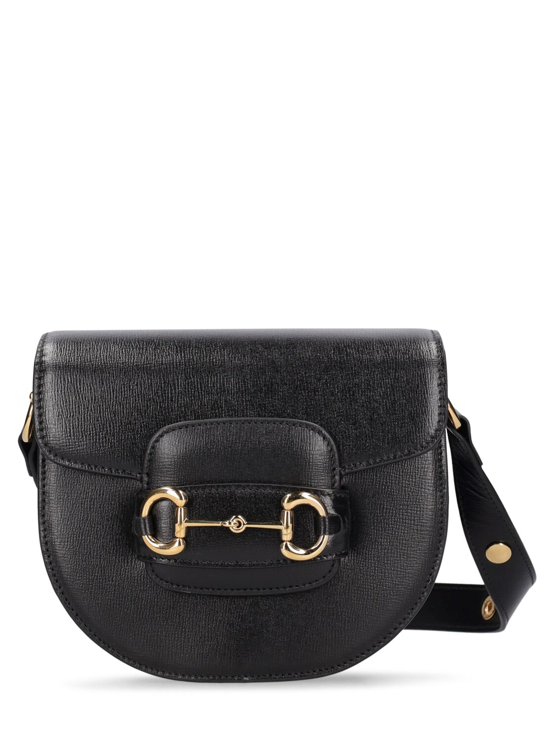 Gucci Mini 1955 Horsebit Leather Shoulder Bag In Black