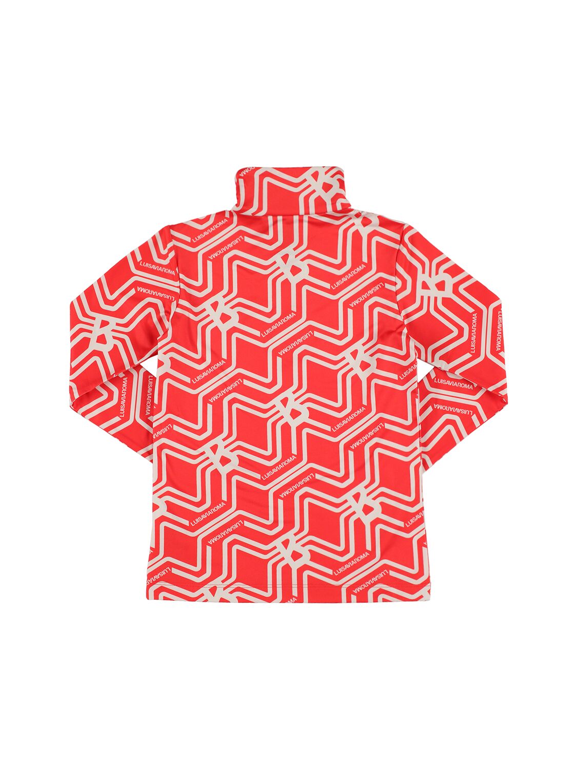 Shop Bogner Ida Printed Tech Shirt In Red,orange
