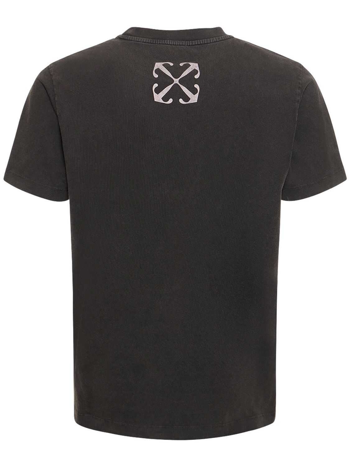 Shop Off-white S.matthew Printed Cotton T-shirt In Black,multi