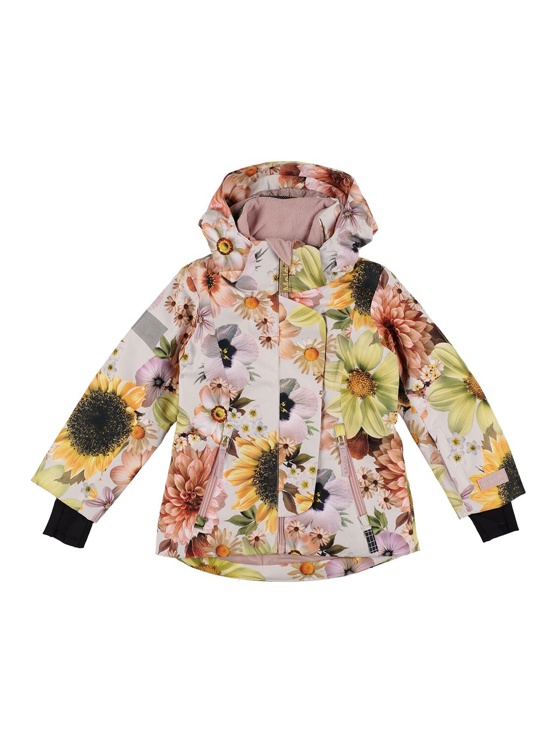 MOLO SMILE PRINT RECYCLED NYLON PUFFER JACKET