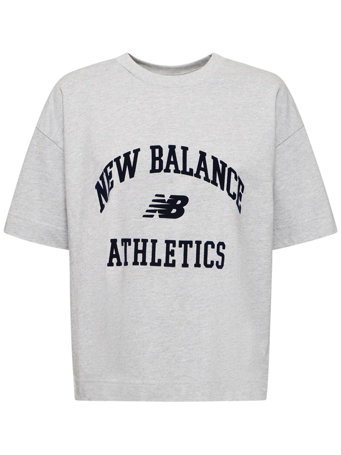 New Balance Athletics Varsity Boxy Cotton T-shirt In Athletic Grey