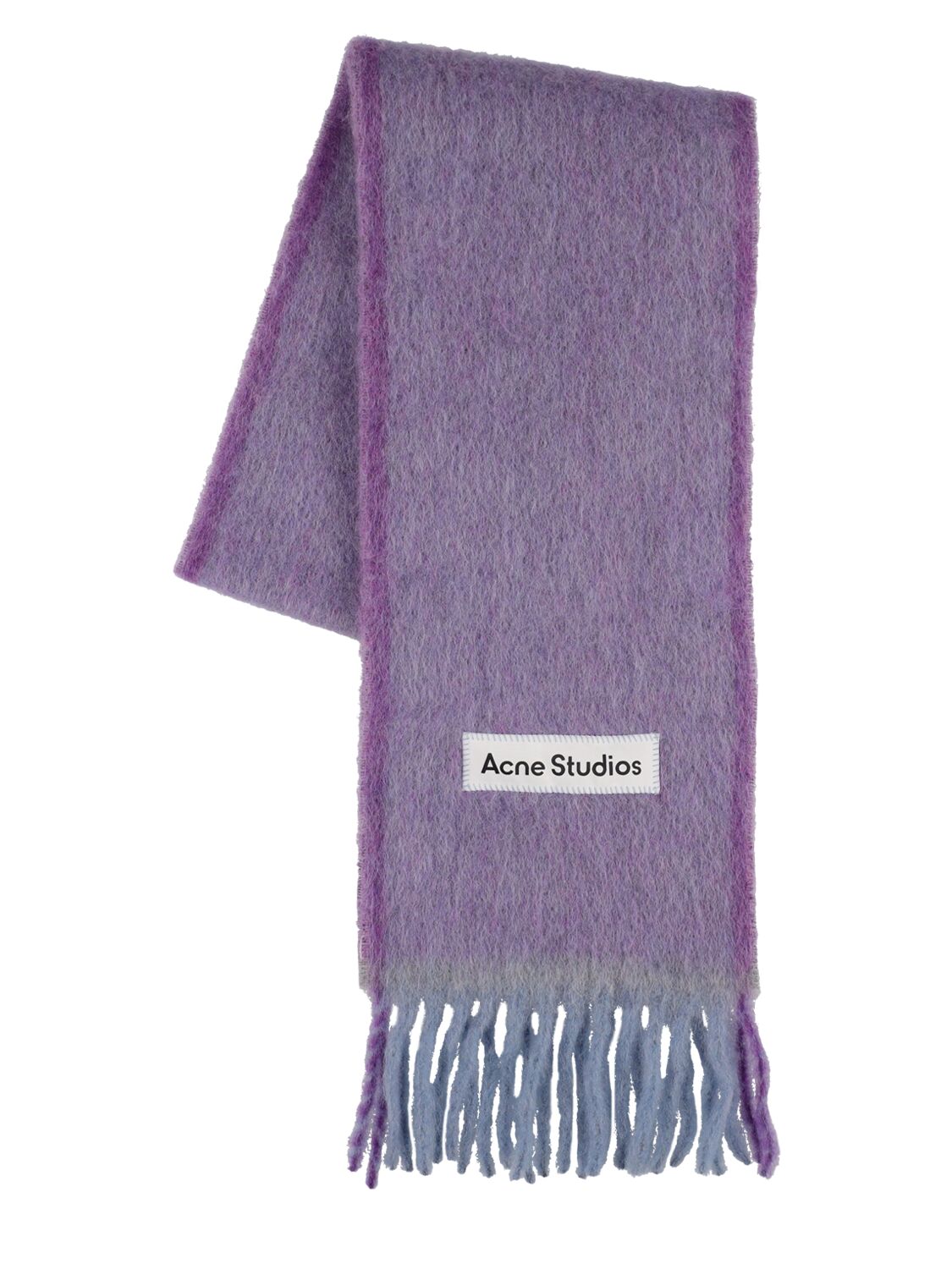 Acne Studios Vally Solid Alpaca Blend Scarf In Lavendel