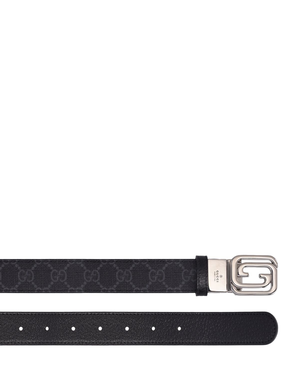 Gucci 3cm Interlocking Gg Belt In Black