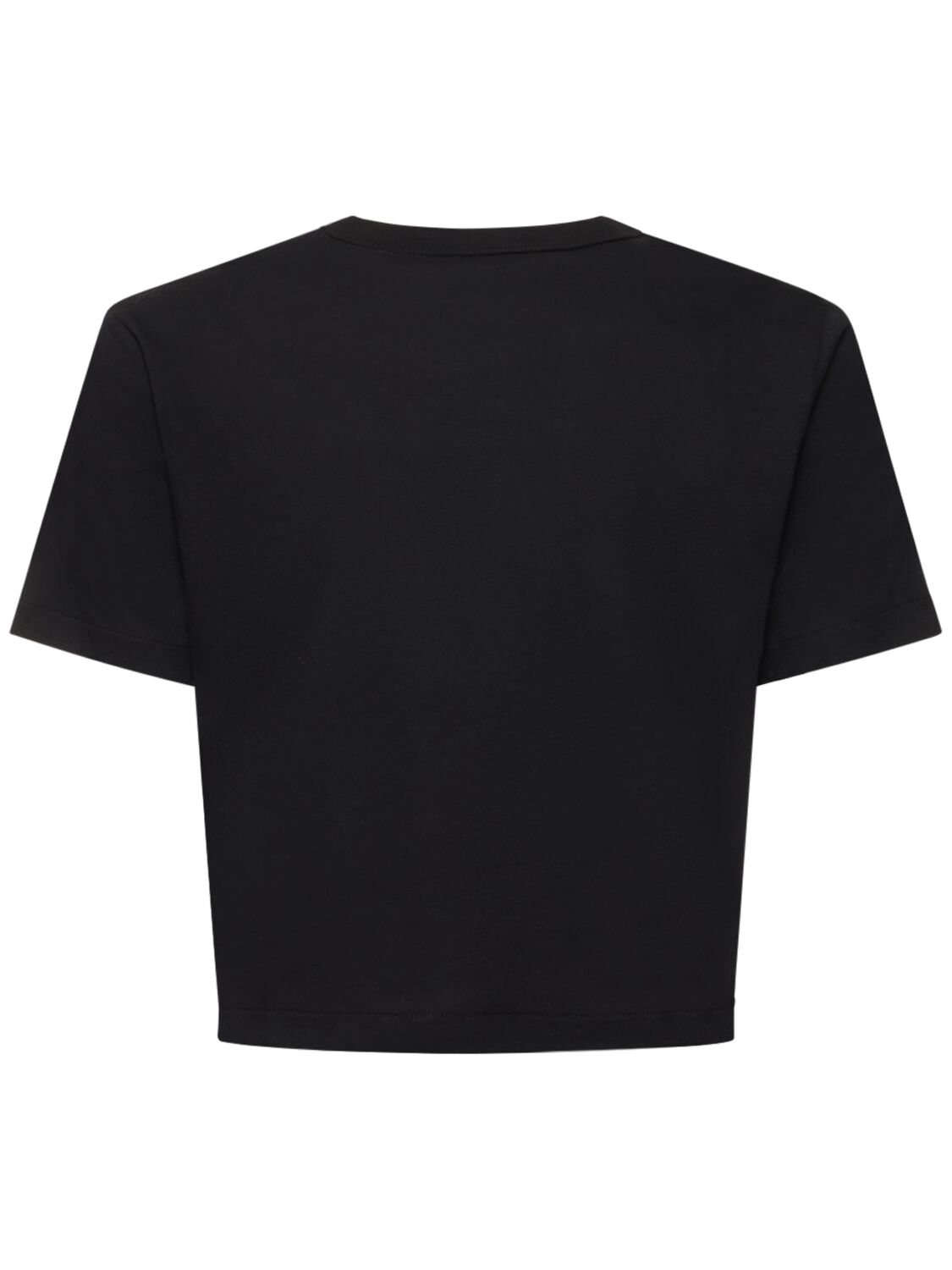 Shop Gucci Embellished Cotton Jersey T-shirt In Black