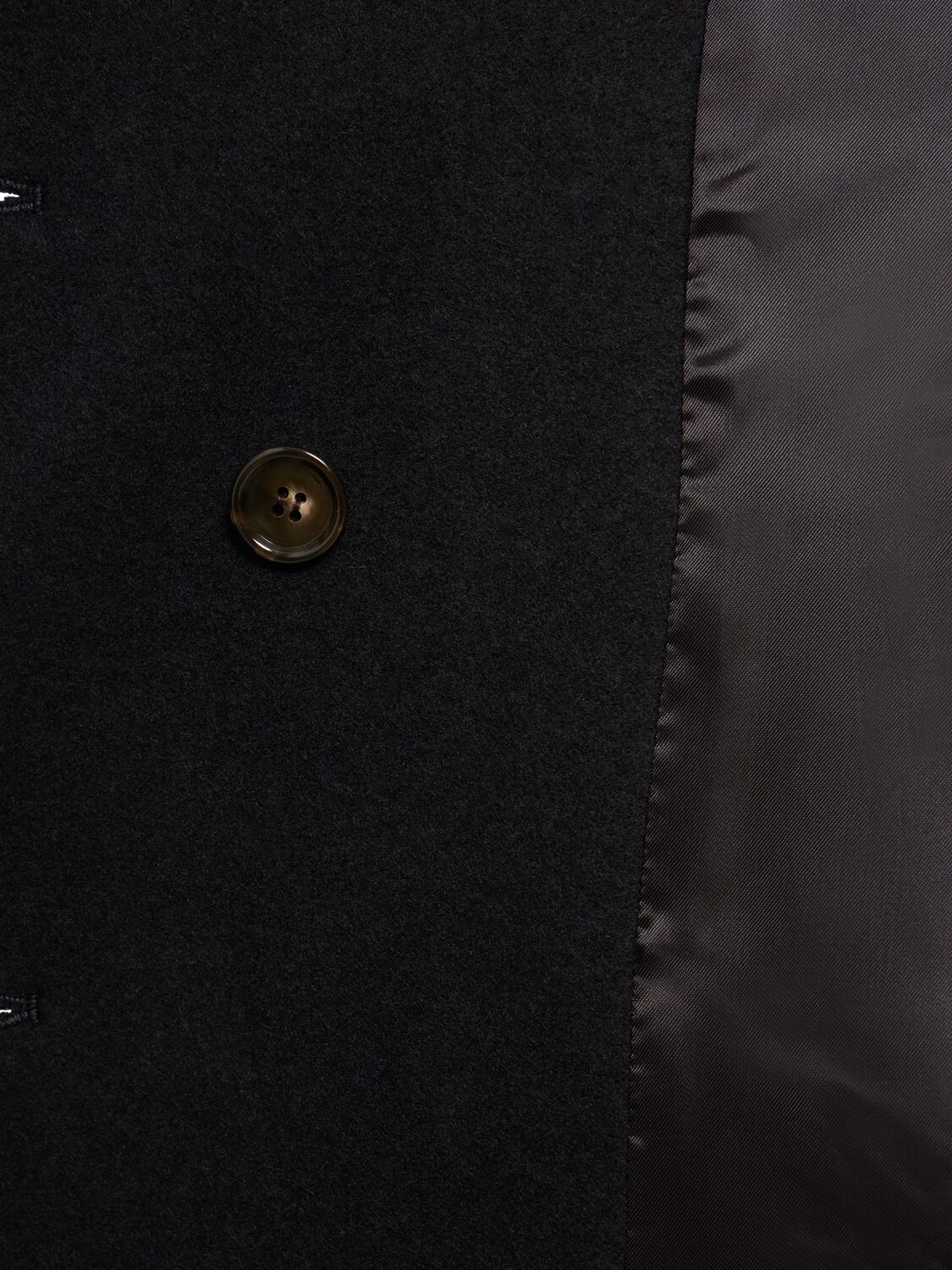 Shop Acne Studios Boiled Wool Midi Coat W/ Belt In Black