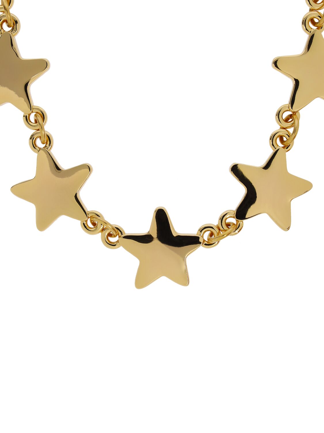 Shop Timeless Pearly Multi Star Collar Necklace In Gold