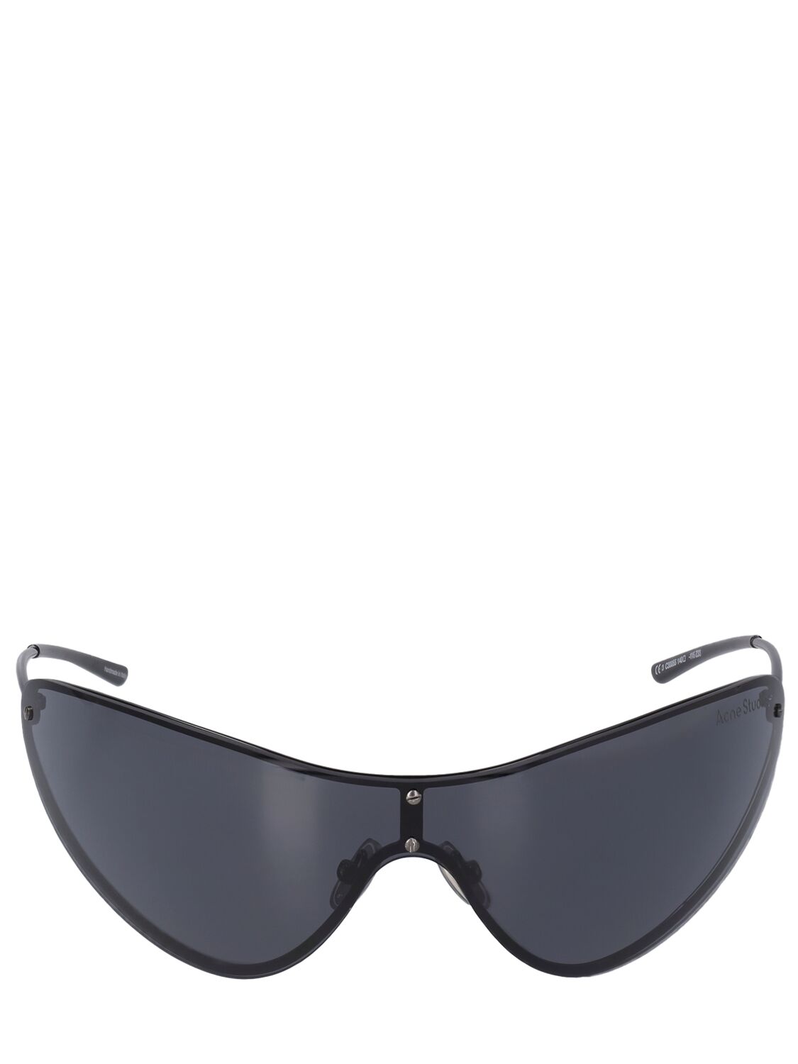Acne Studios Antus Mask Metal Sunglasses In Black