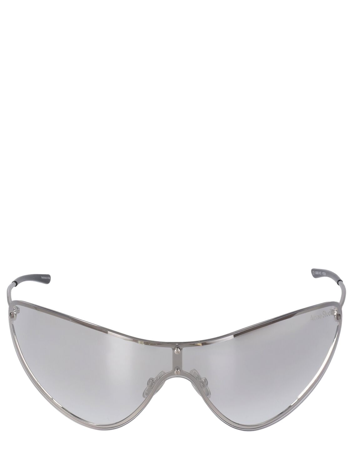 Acne Studios Antus Mask Metal Sunglasses In Metallic