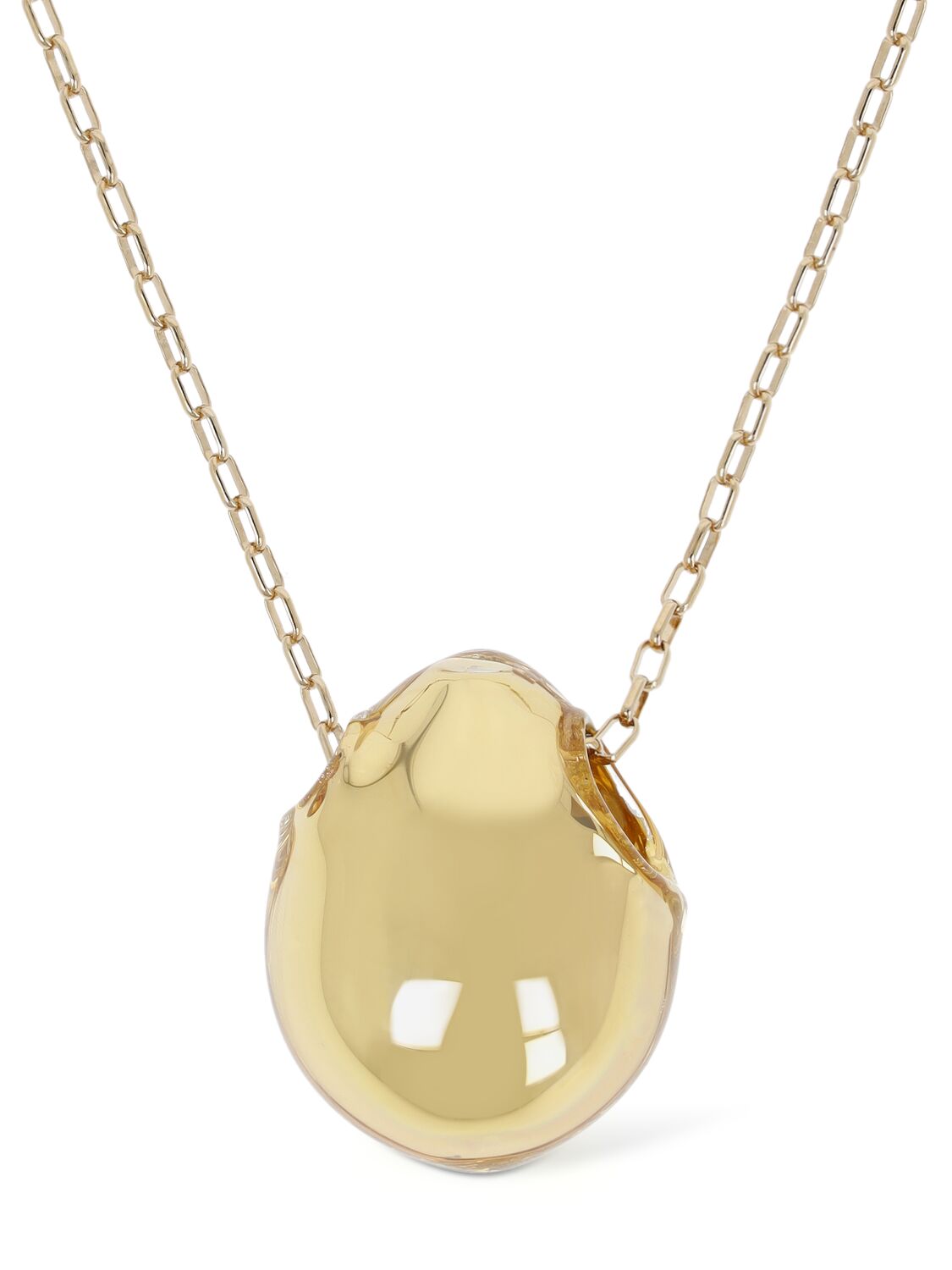 Isabel Marant Shiny Bubble Charm Long Necklace In Gold