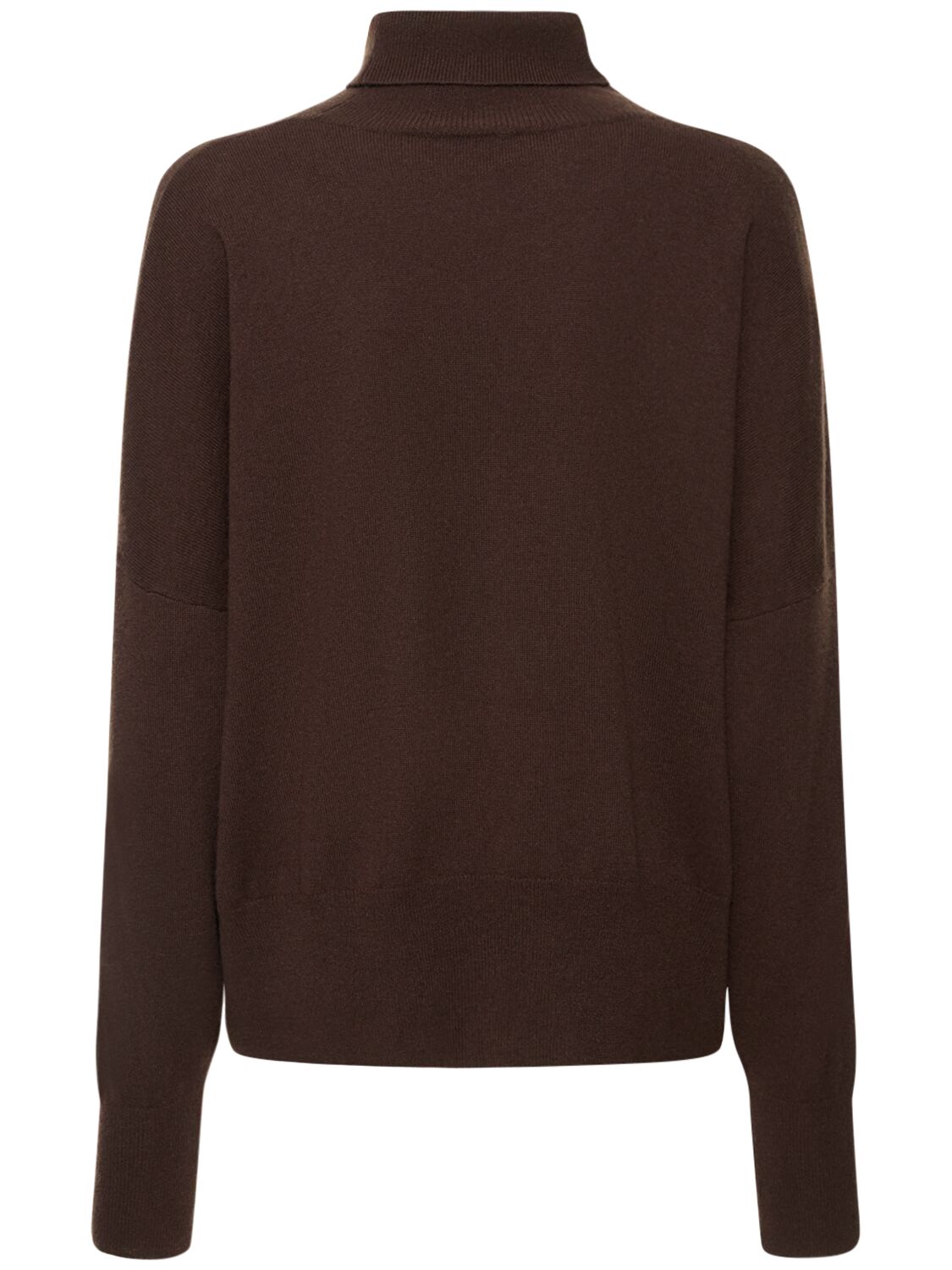 Shop Totême Cashmere Turtleneck Sweater In 브라운