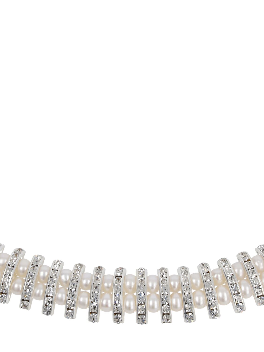 Shop Timeless Pearly Pearl & Crystal Choker In Pearl,crystal