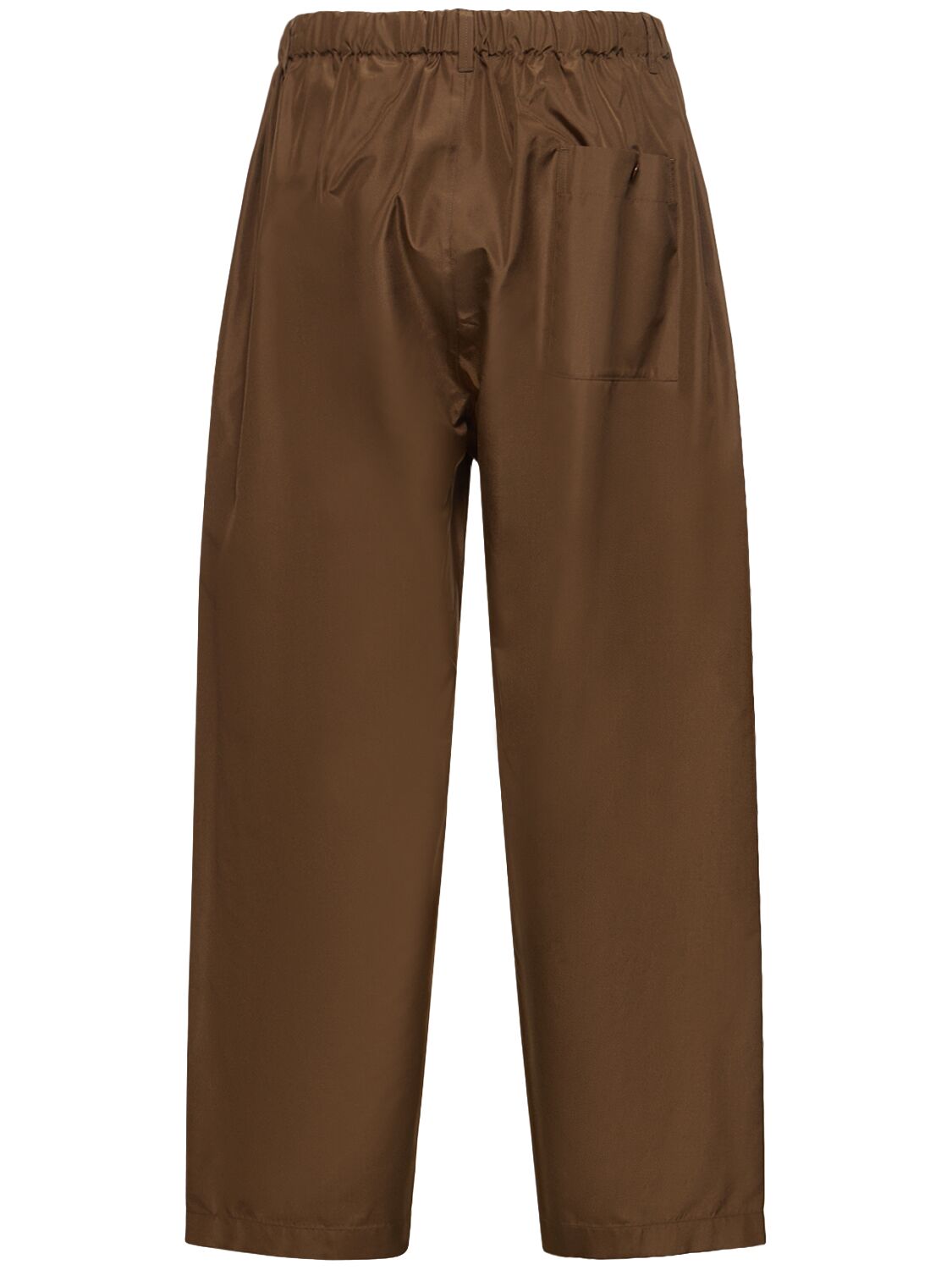 Shop Lemaire Silk Relaxed Pants In Tobacco