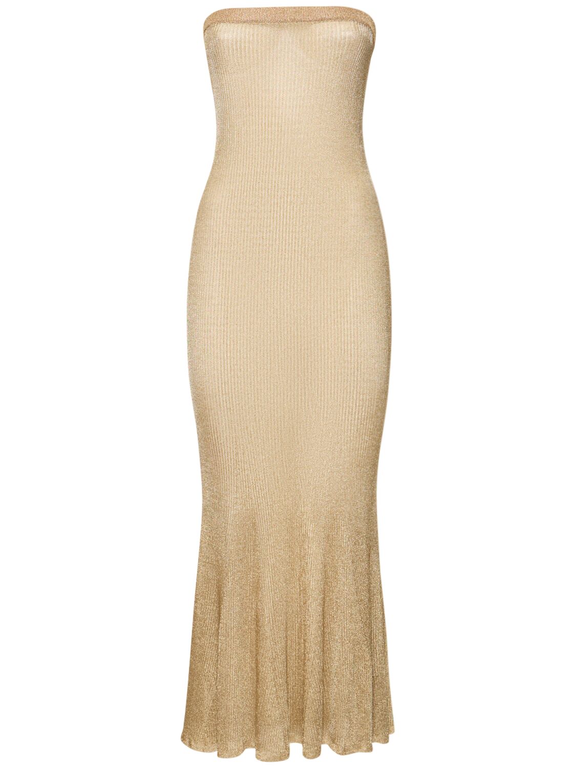 Image of The Cage Cotton Blend Midi Dress