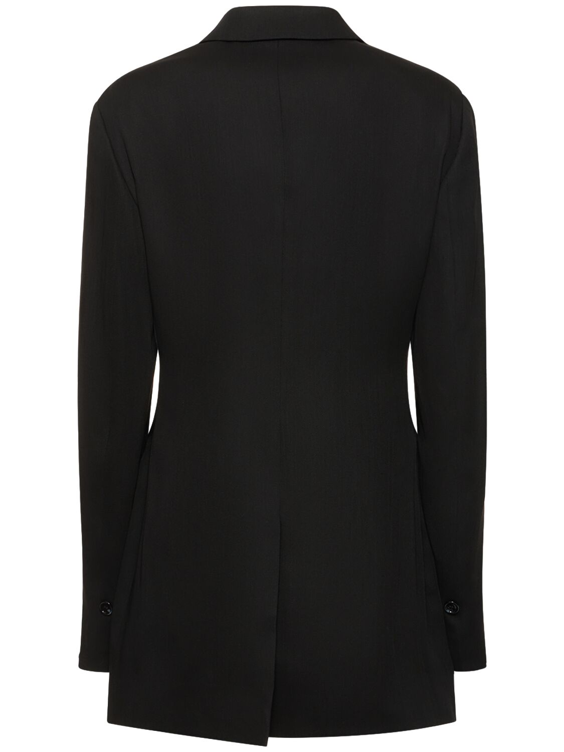 Shop Acne Studios Jolcie Crepe Long Jacket In Black