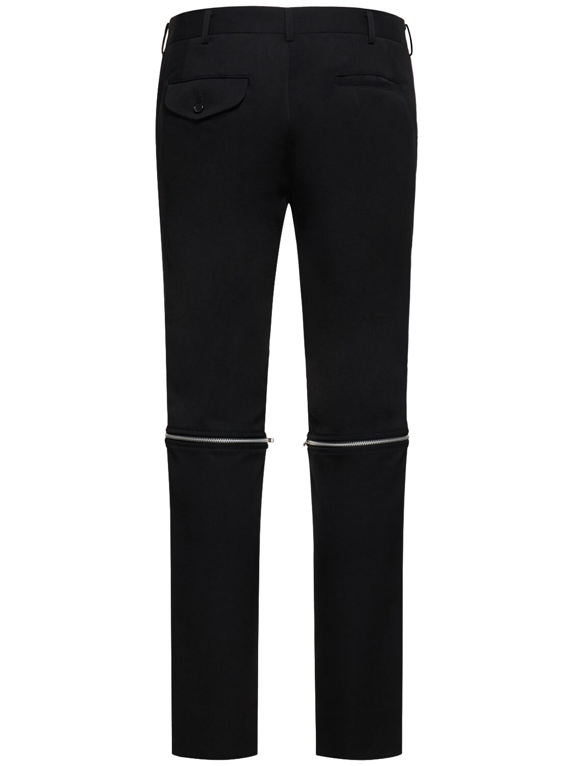 Comme Des Garçons Wool Gabardine Pants In Black | ModeSens