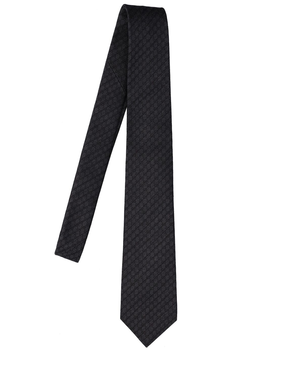 Gucci 7cm Ginny Silk & Wool Tie In Black