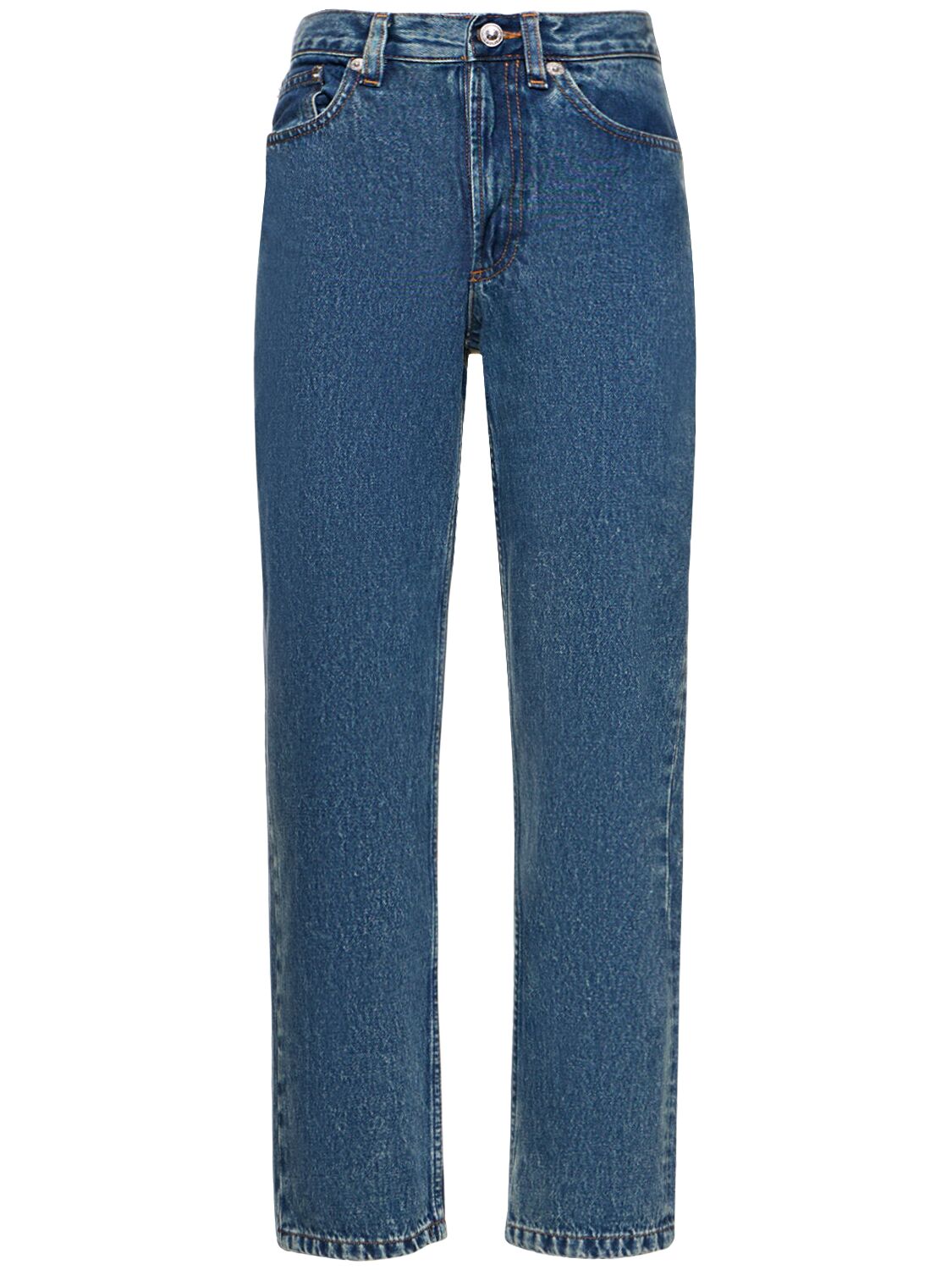 Apc Marin Straight Cotton Jeans In Blue
