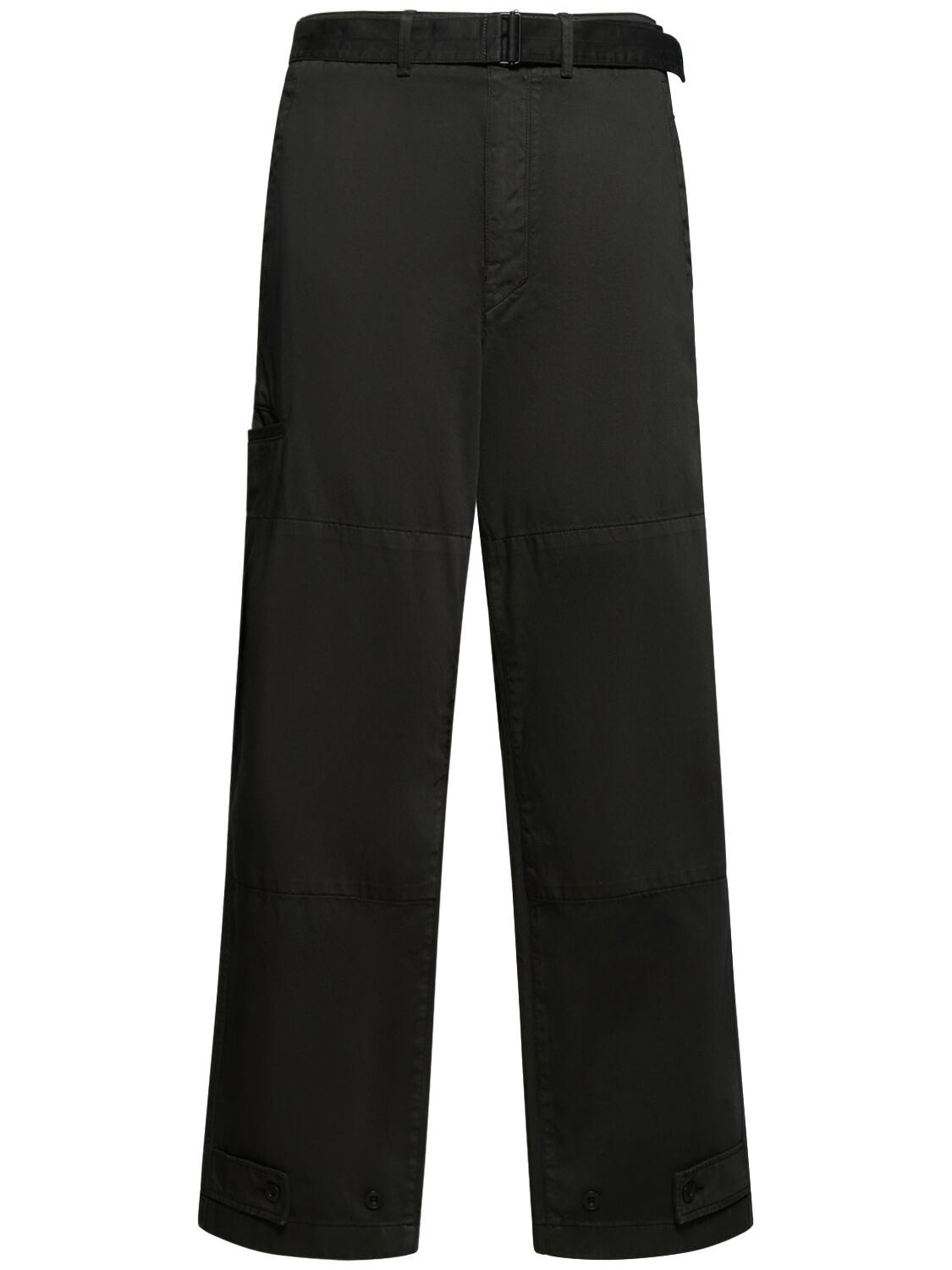 Shop Lemaire Cotton Military Pants In Green