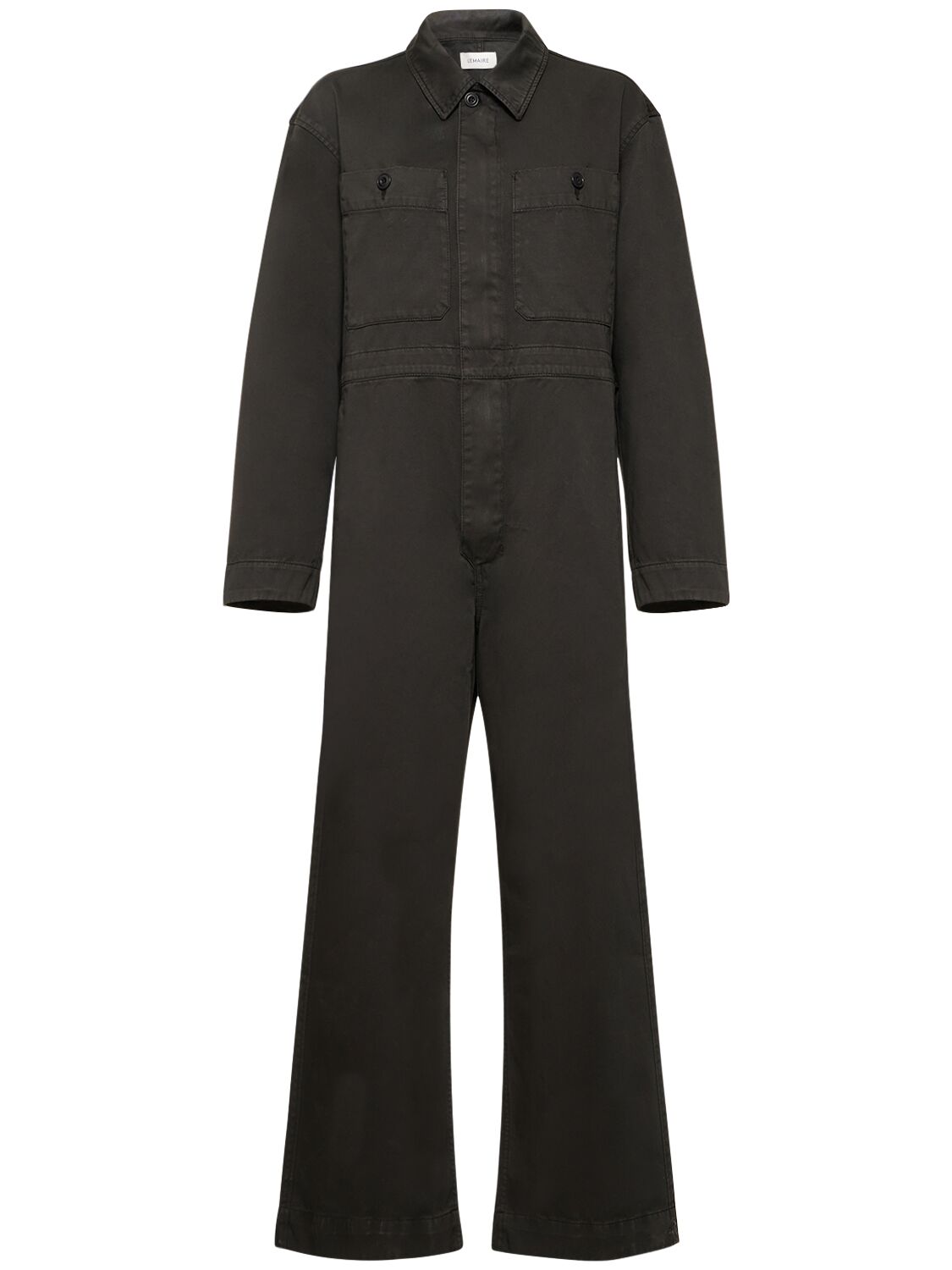 Image of Two Pocket Cotton Jumpsuit