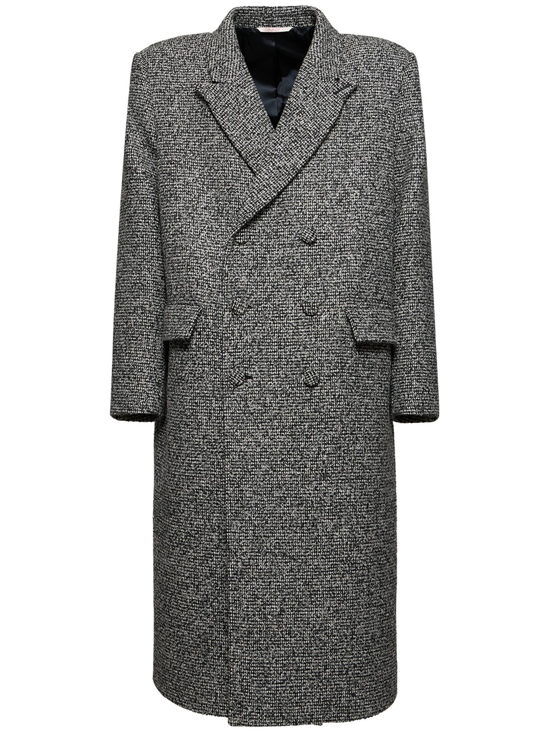 Image of Wool Blend Double Breasted Coat