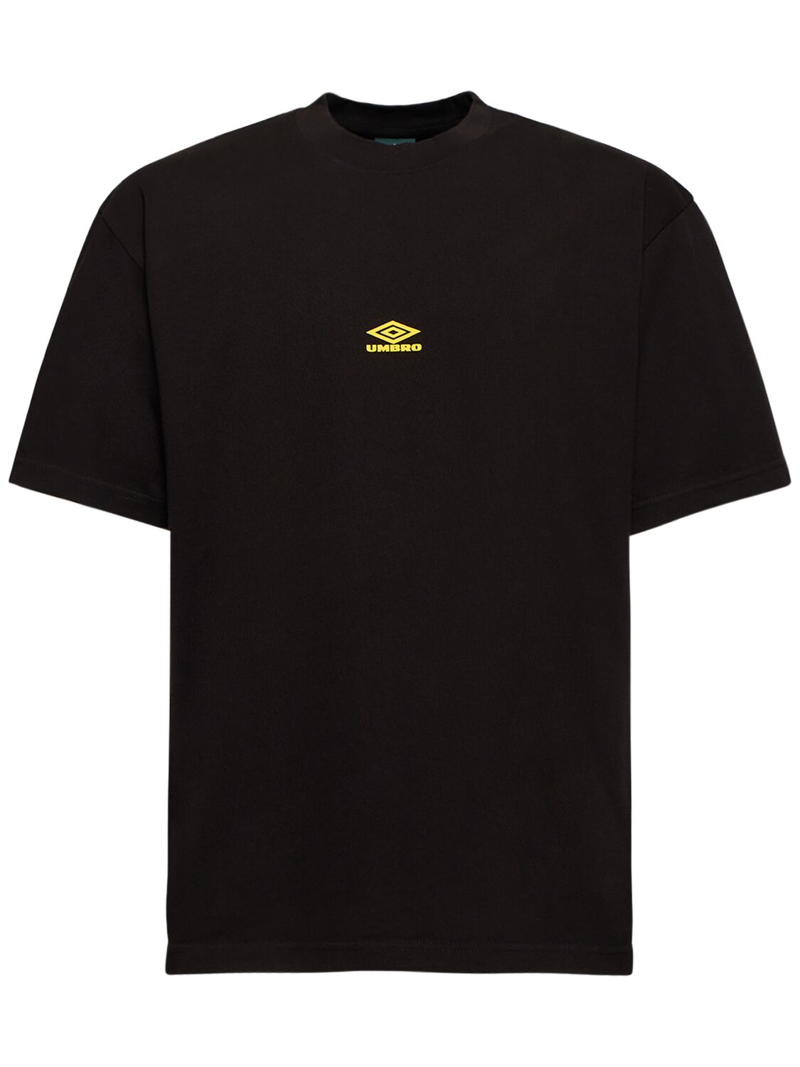Shop Umbro Graphic Logo Cotton T-shirt In Black Wash