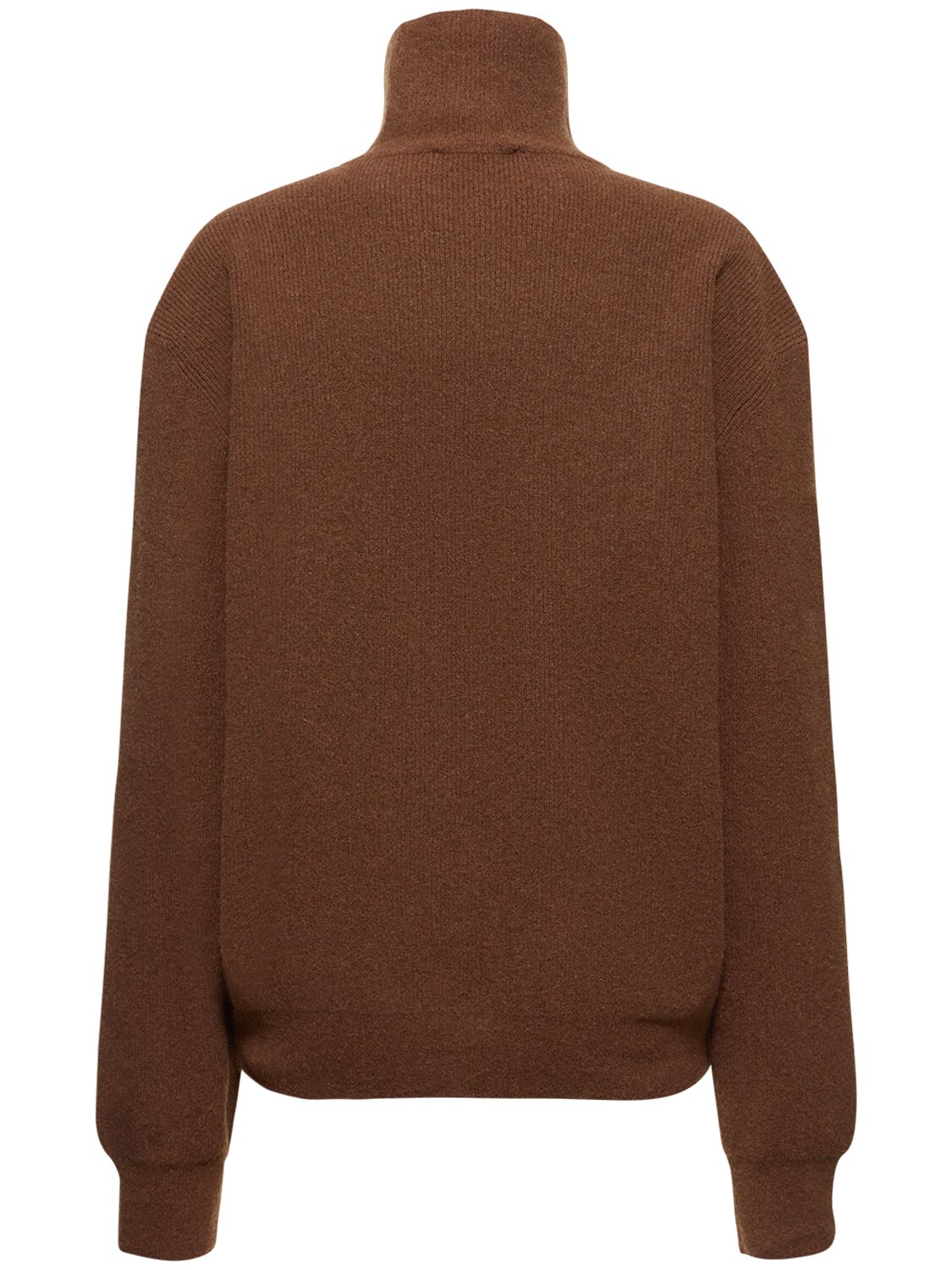 Shop Lemaire Wool Blend Turtleneck Sweater In Brown