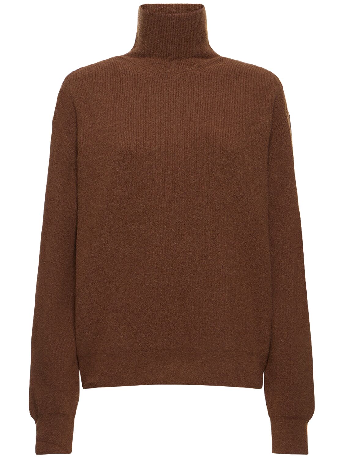 Lemaire Wool Blend Turtleneck Sweater In Brown