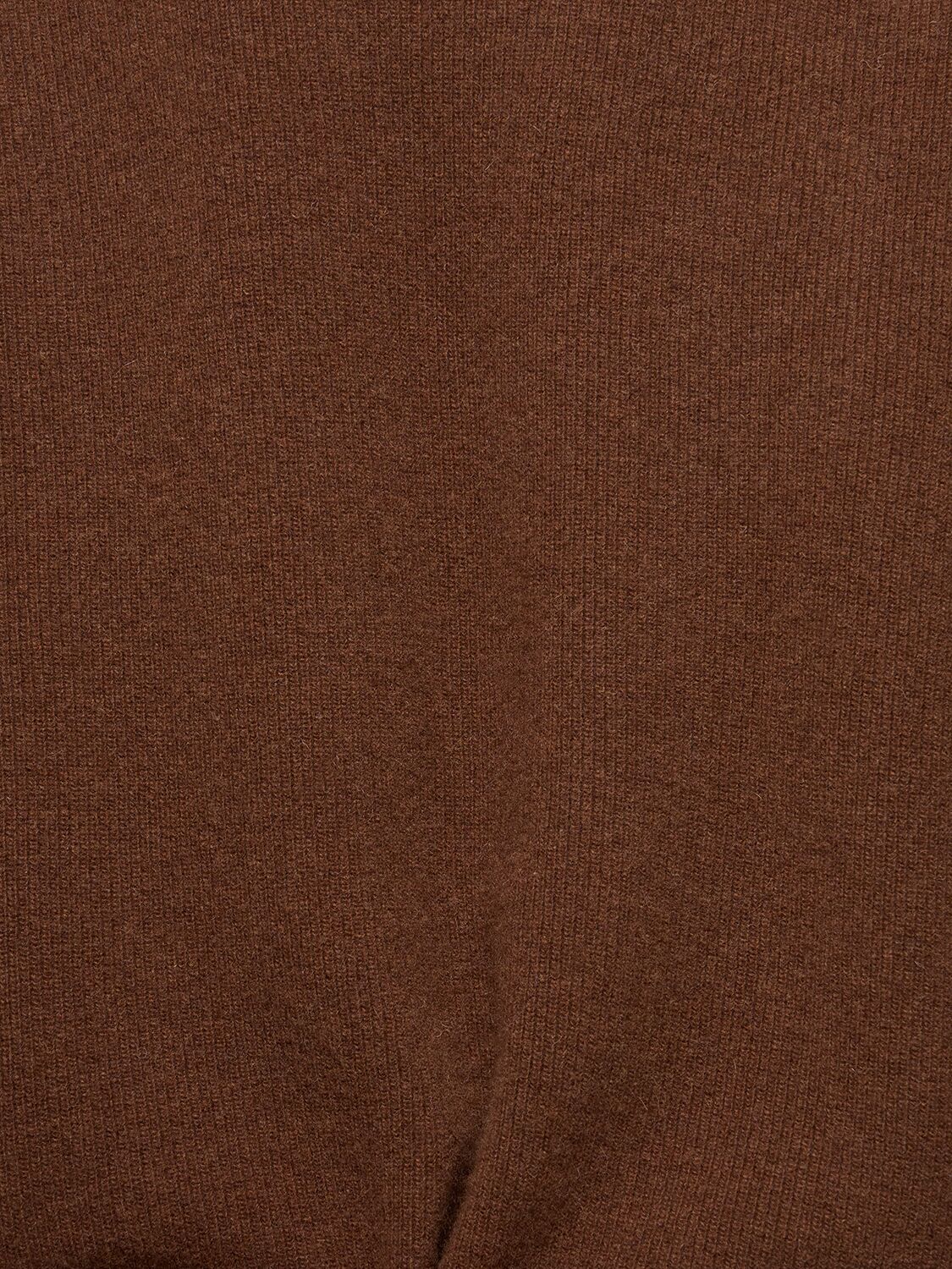 Shop Lemaire Wool Blend Turtleneck Sweater In Brown