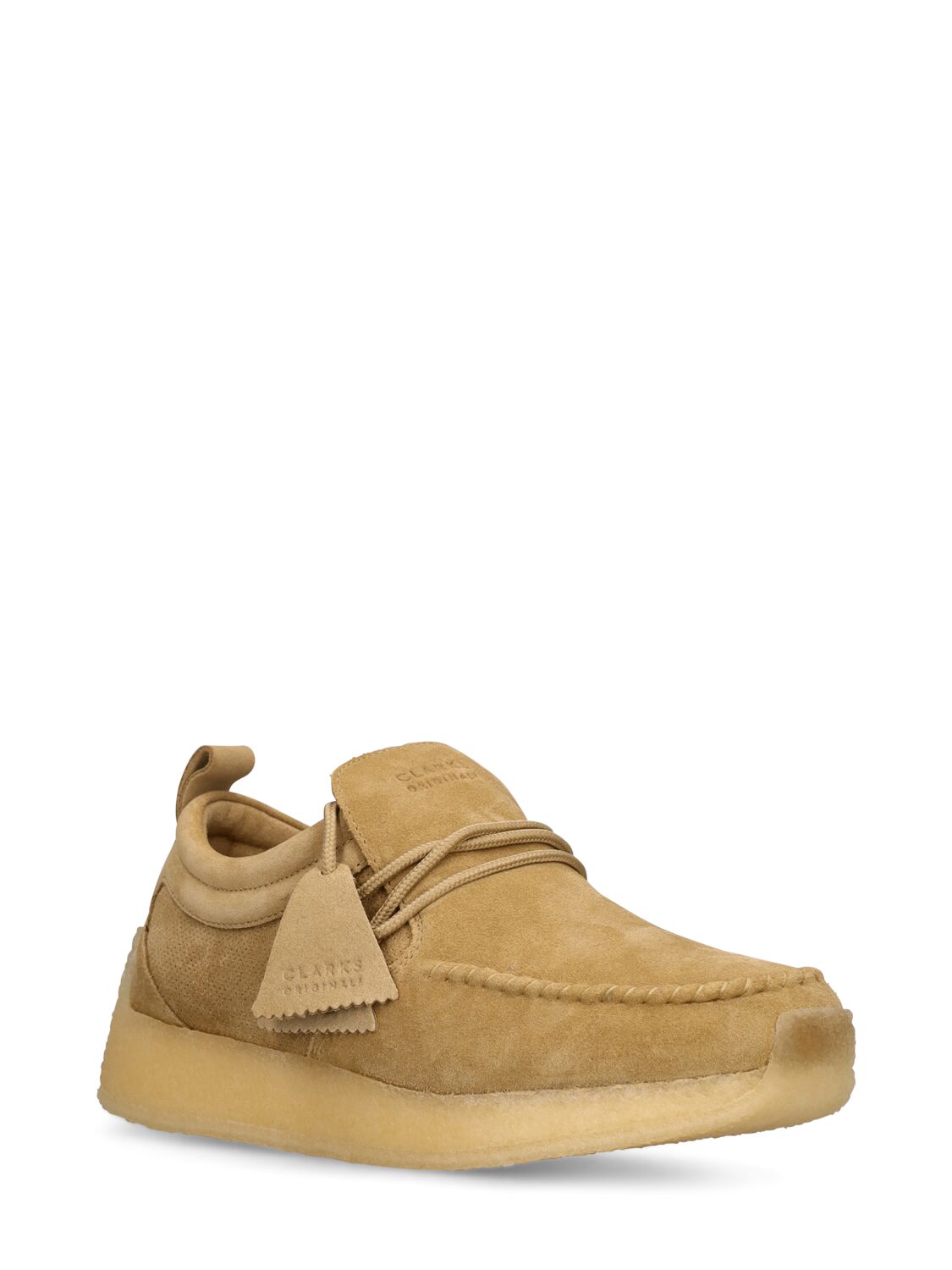 Shop Clarks Originals Maycliffe Suede Lace-up Shoes In Suede Sand