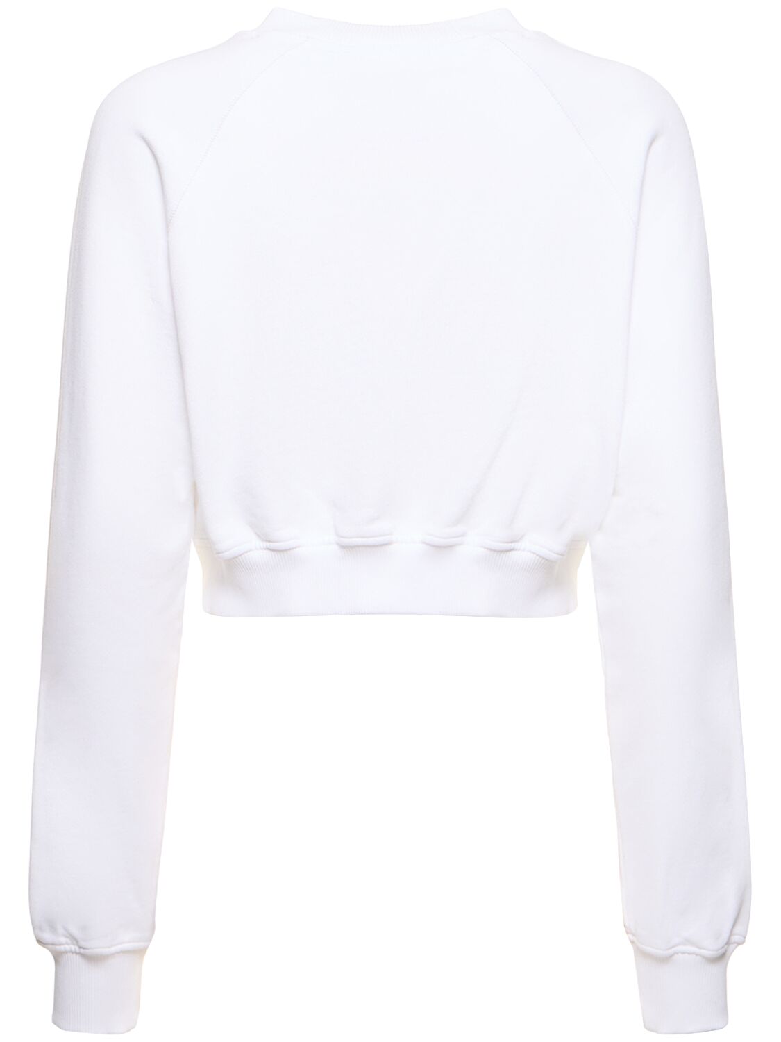 Shop Casablanca Casa Sport Cropped Jersey Sweatshirt In Multicolor