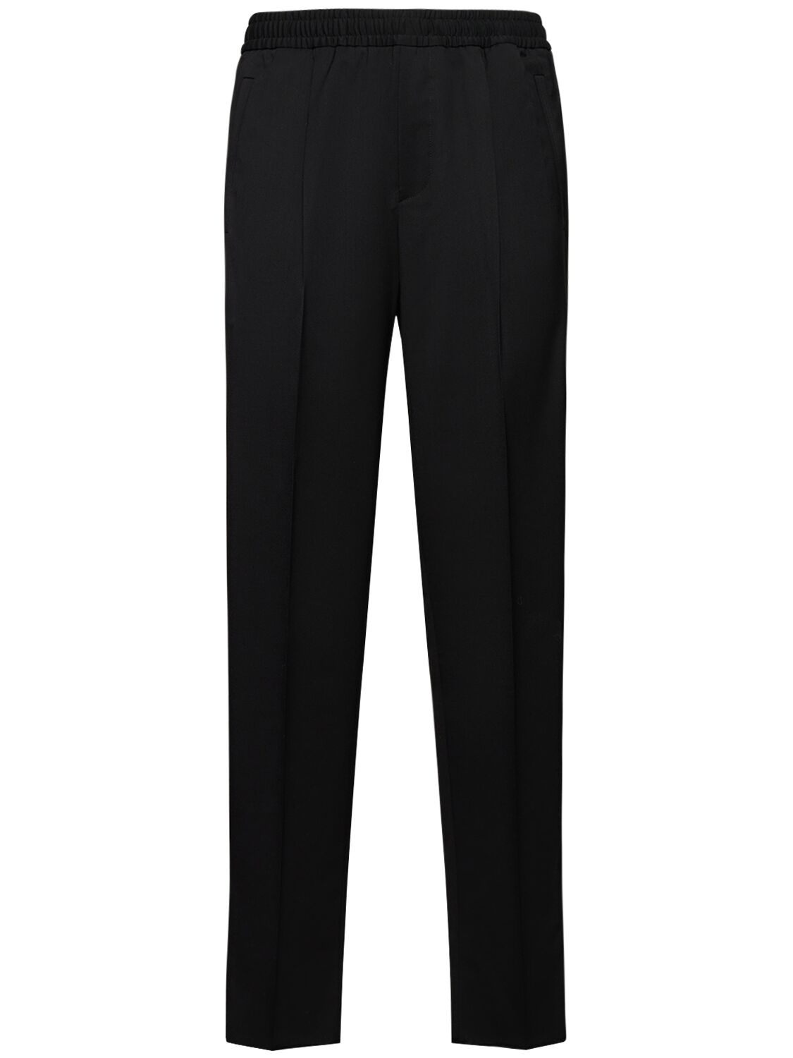 Zegna Wool Blend Jogging Trousers In Black