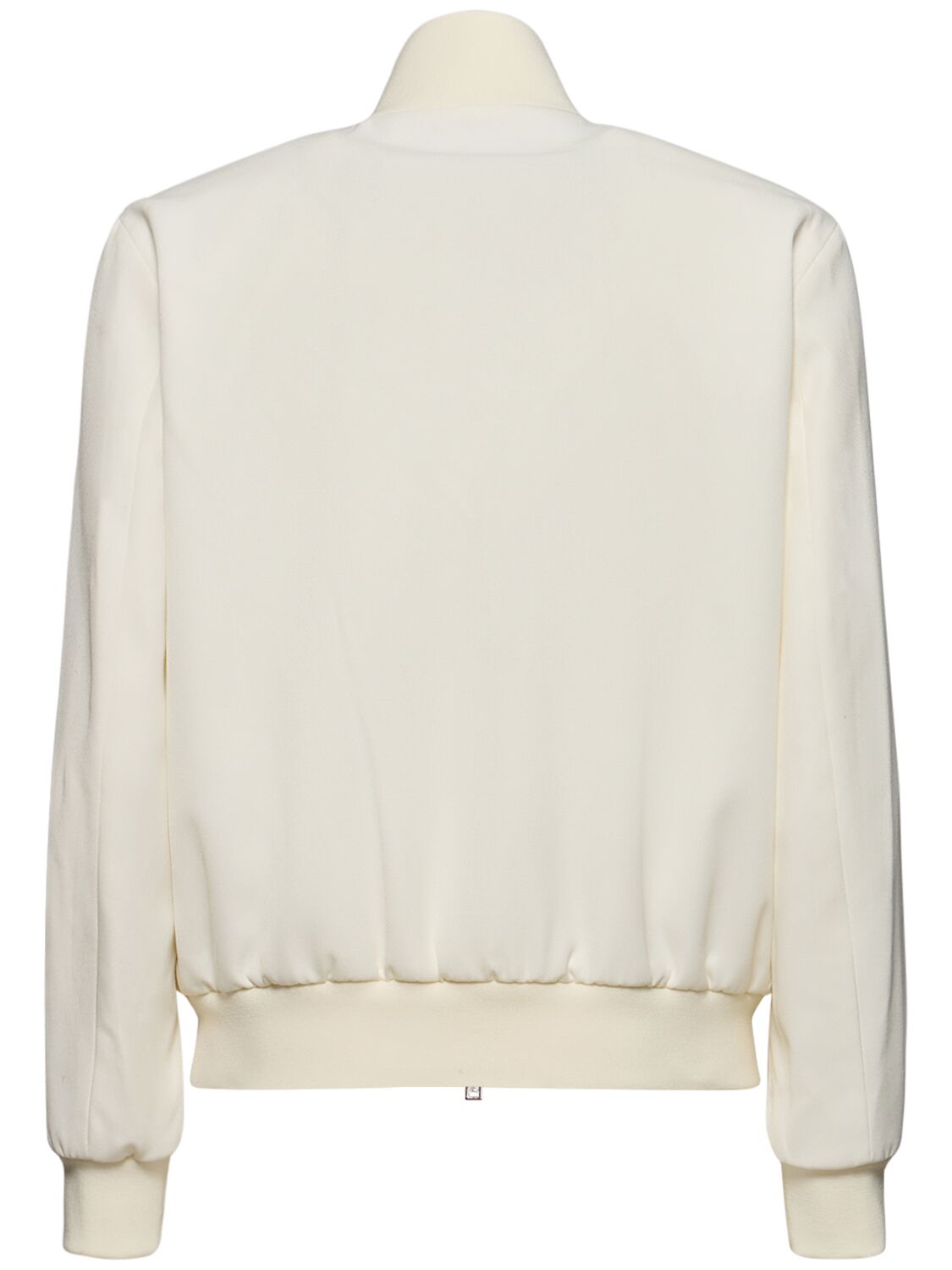 Shop Dsquared2 Tailored Wool Blend Track Jacket In Off-white
