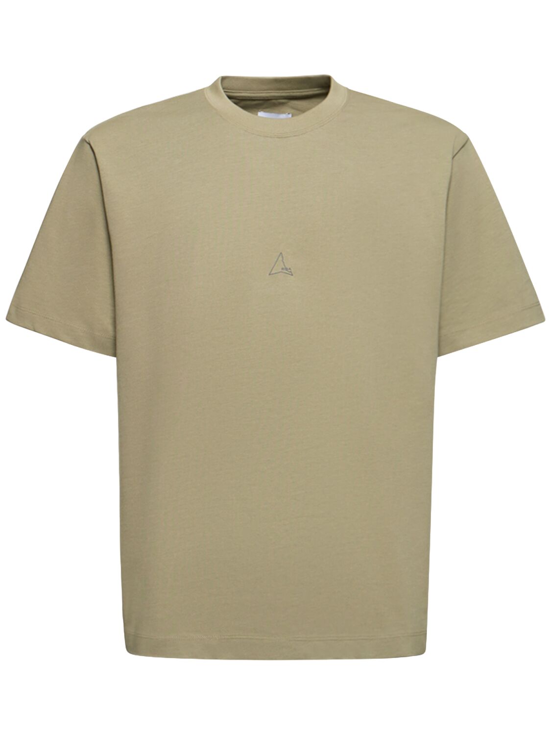 Shop Roa Classic Cotton T-shirt In Silver Sage