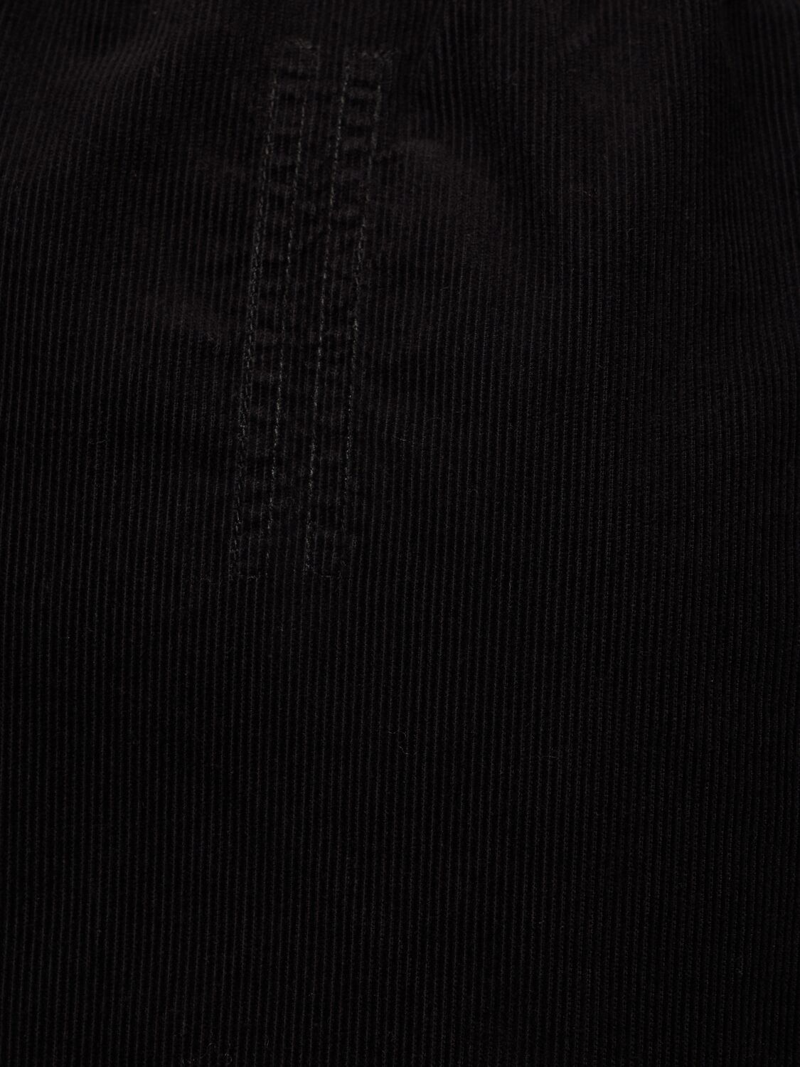 Shop Rick Owens Lido Cotton Corduroy Mini Skirt In Black