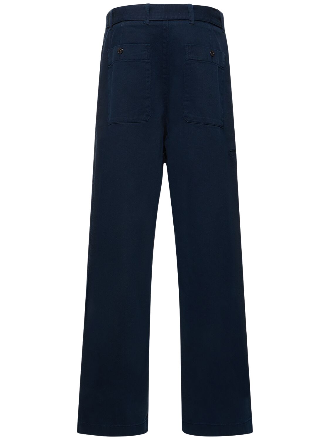 Lemaire Cotton Military Pants In Blue