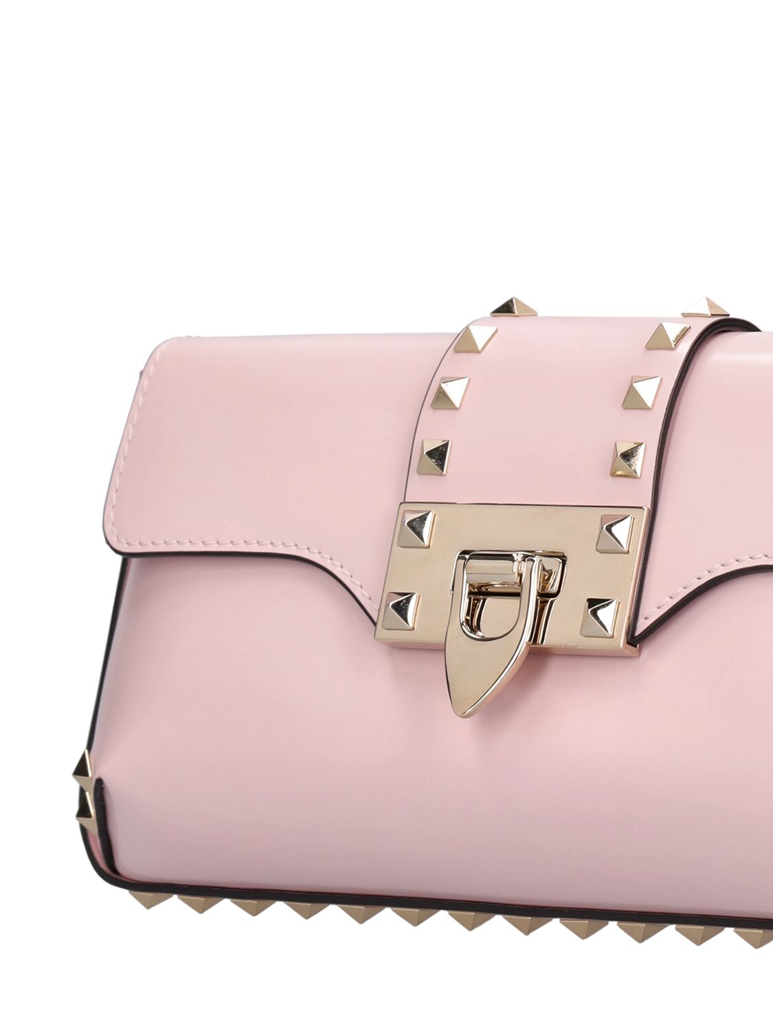 Rockstud 23 Small Leather Shoulder Bag in Pink - Valentino