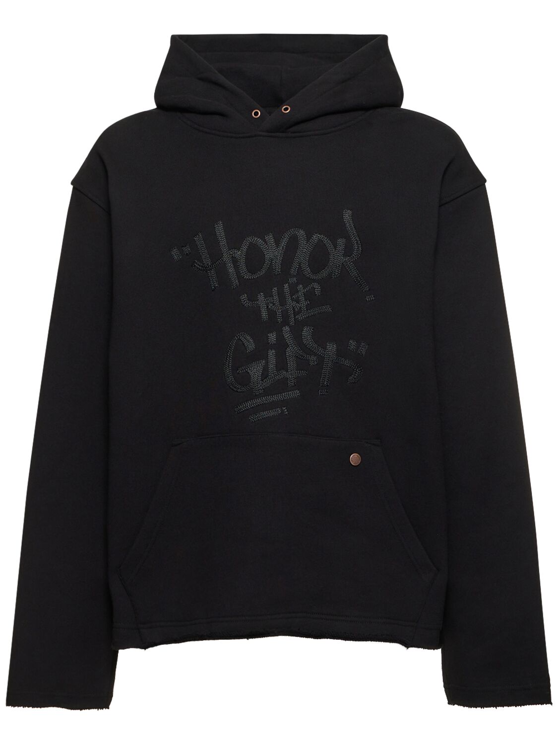 HONOR THE GIFT C-fall Embroidered Script Hoodie
