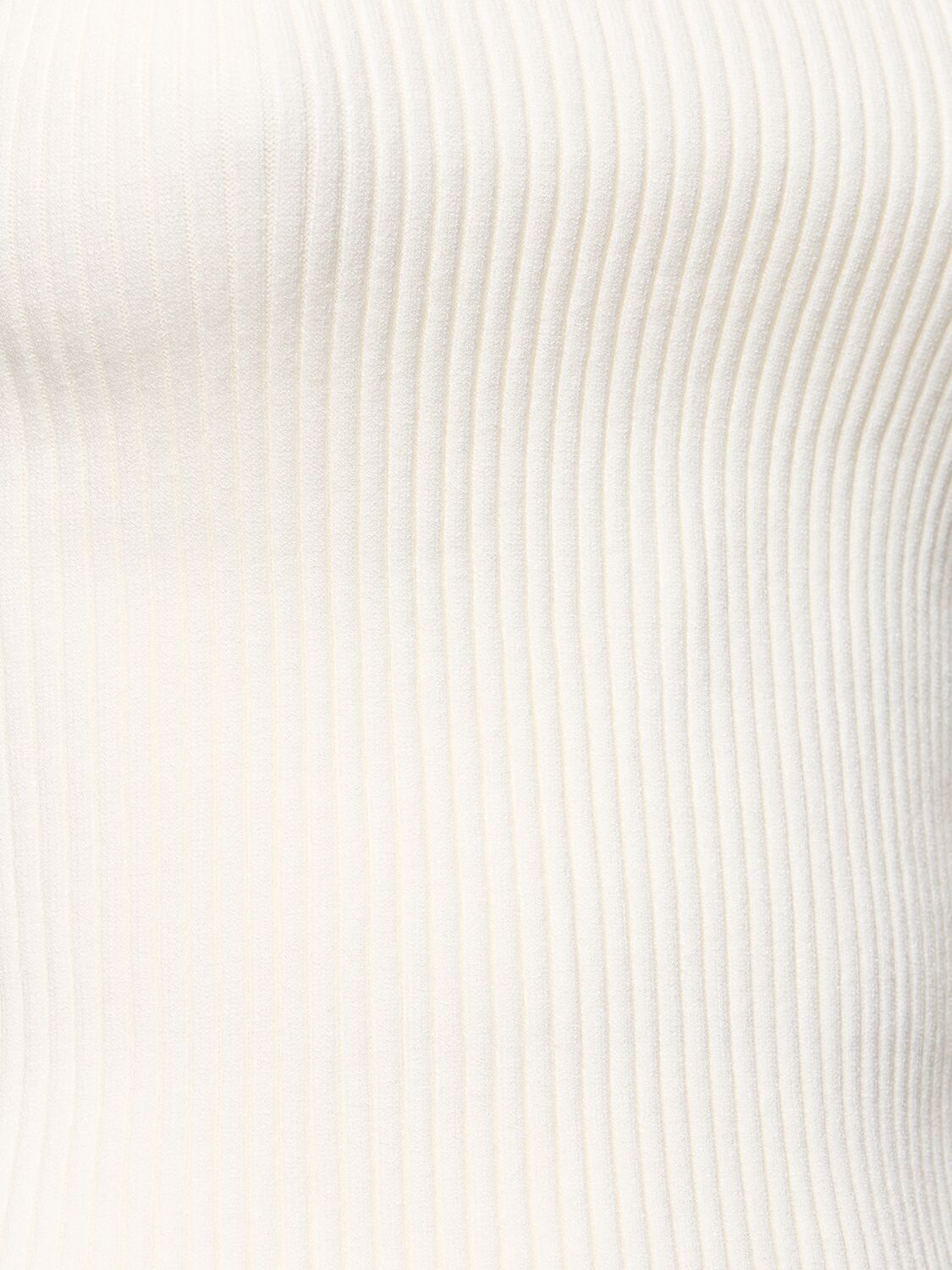 Shop Courrèges Holistic Ribbed Viscose Knit Tank Top In White