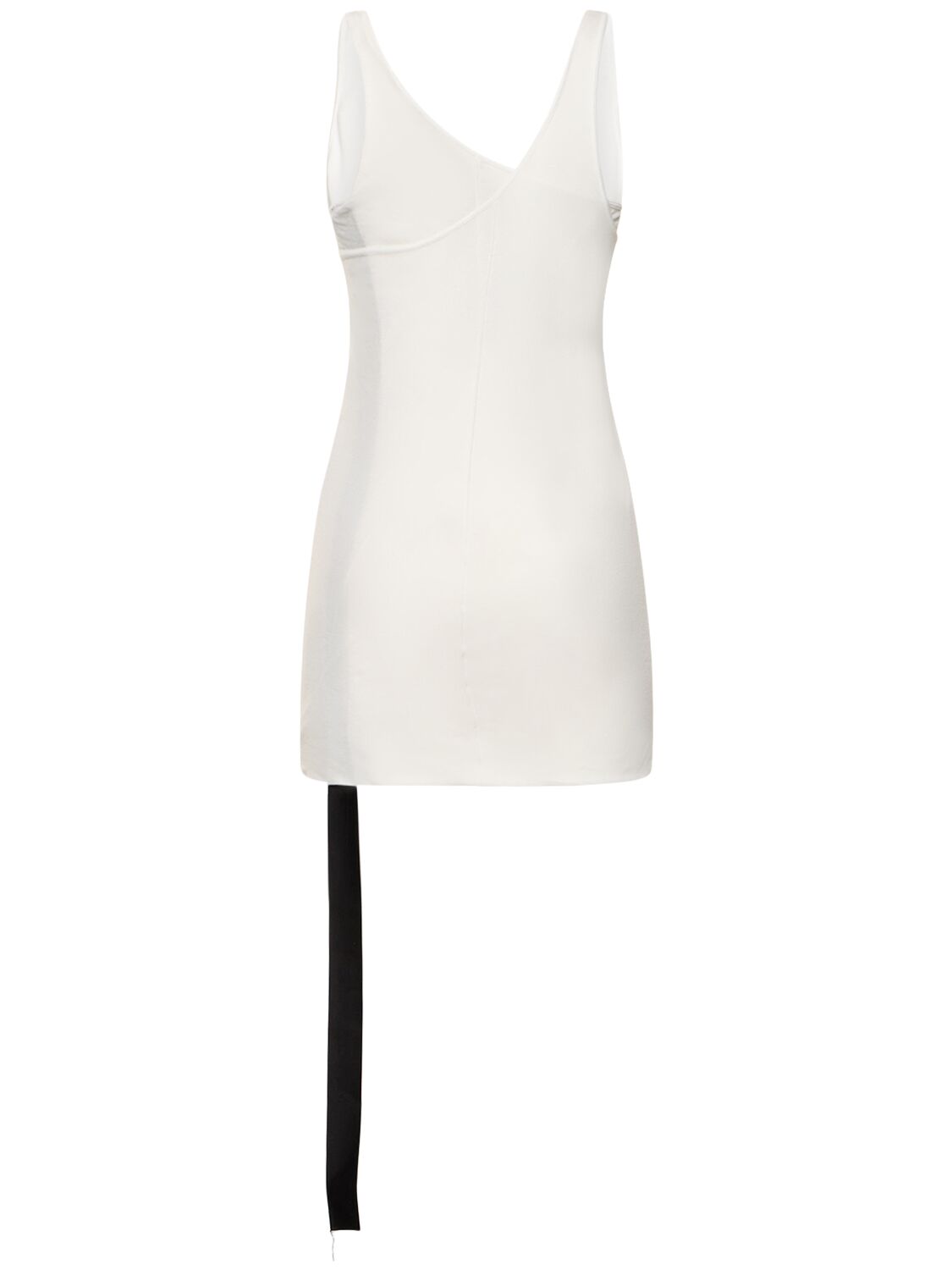 Shop Rick Owens Double Ziggy Cotton Jersey Tank Top In White