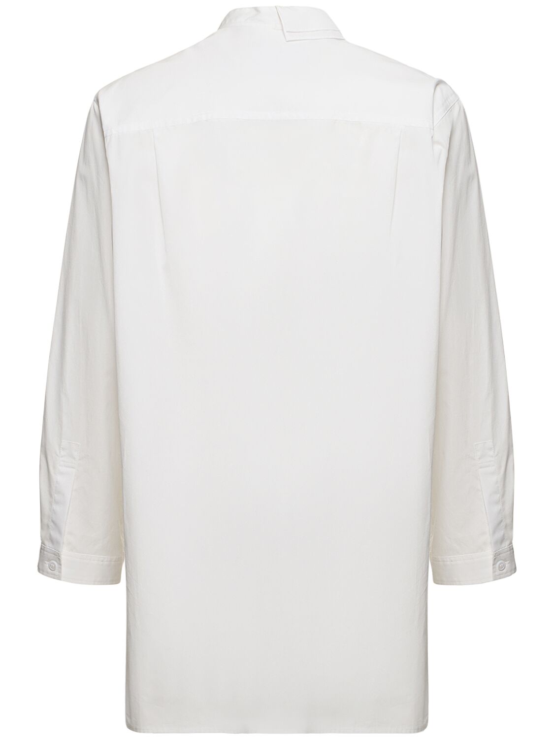 Shop Yohji Yamamoto Y-asm Cotton Shirt In White