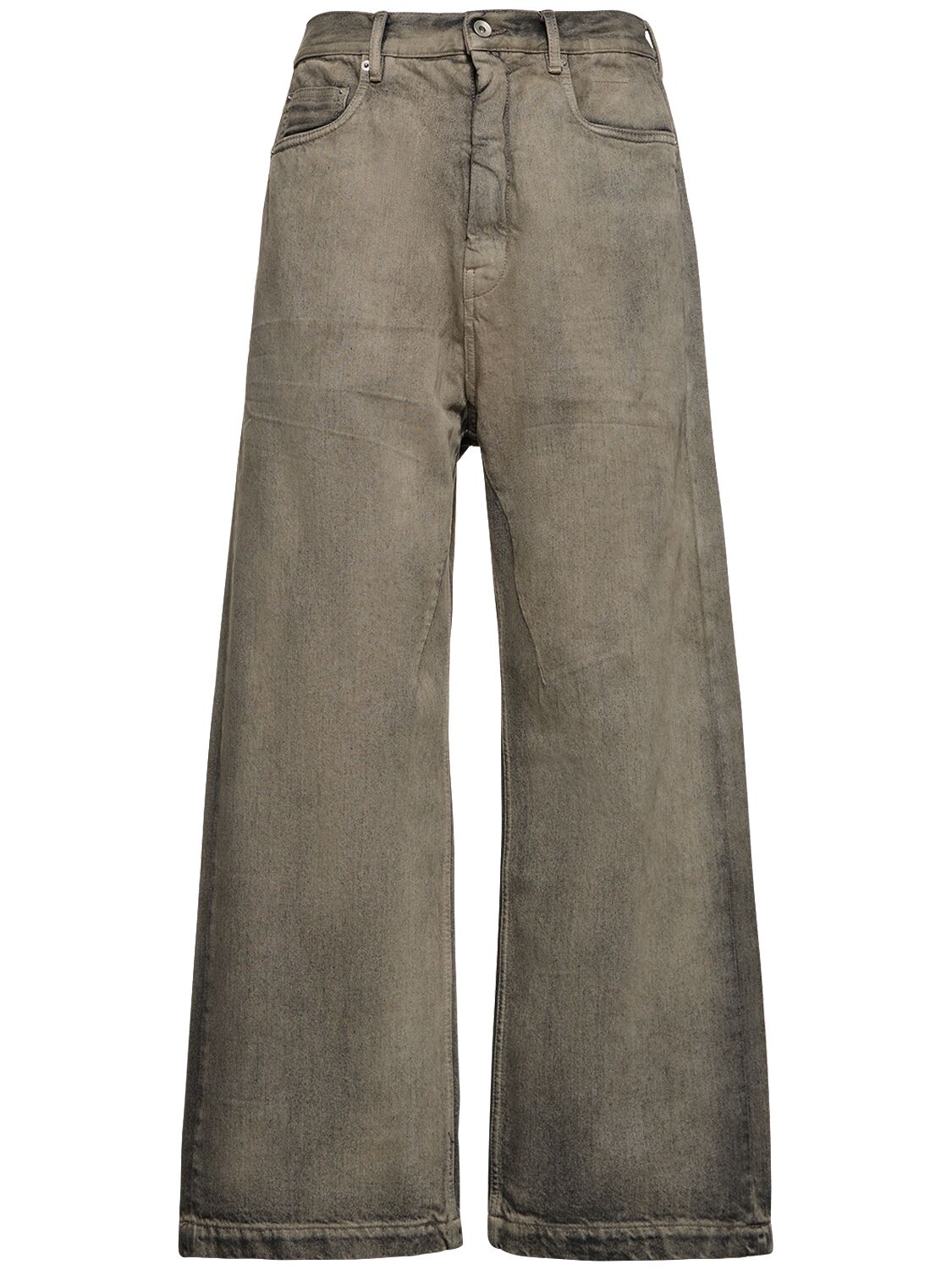 RICK OWENS DRKSHDW Geth Wide Leg Cotton Denim Jeans