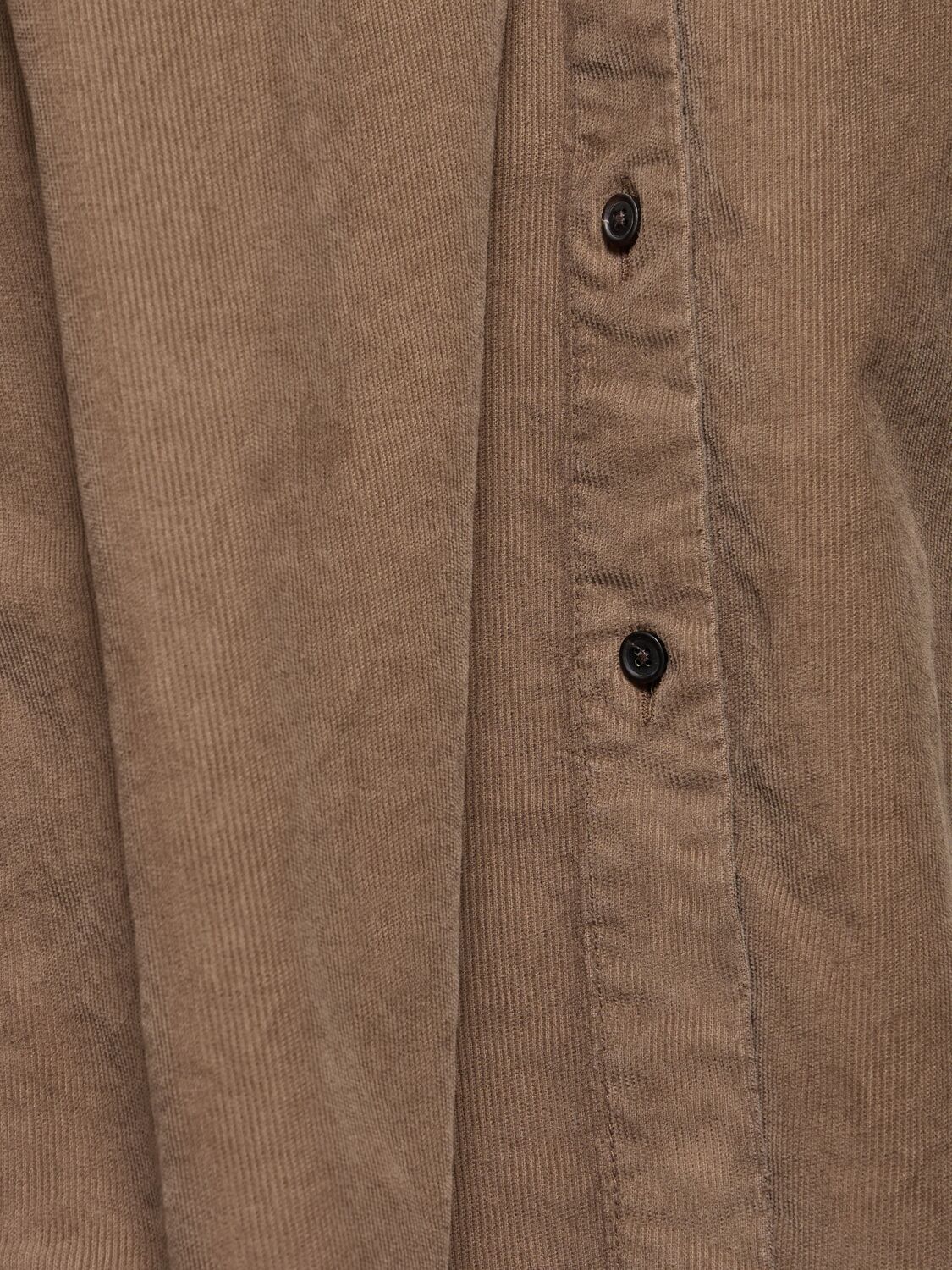 Shop The Row Idro Oversize Corduroy Shirt In Camel