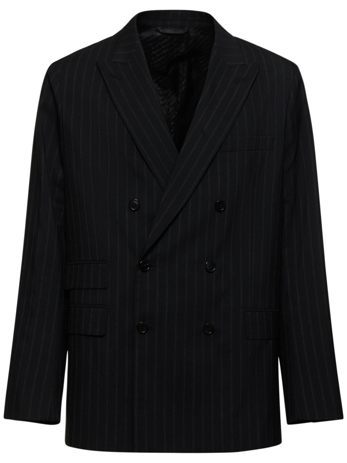 Acne Studios Men's Junit Pinstriped Suit Jacket In Black,grey