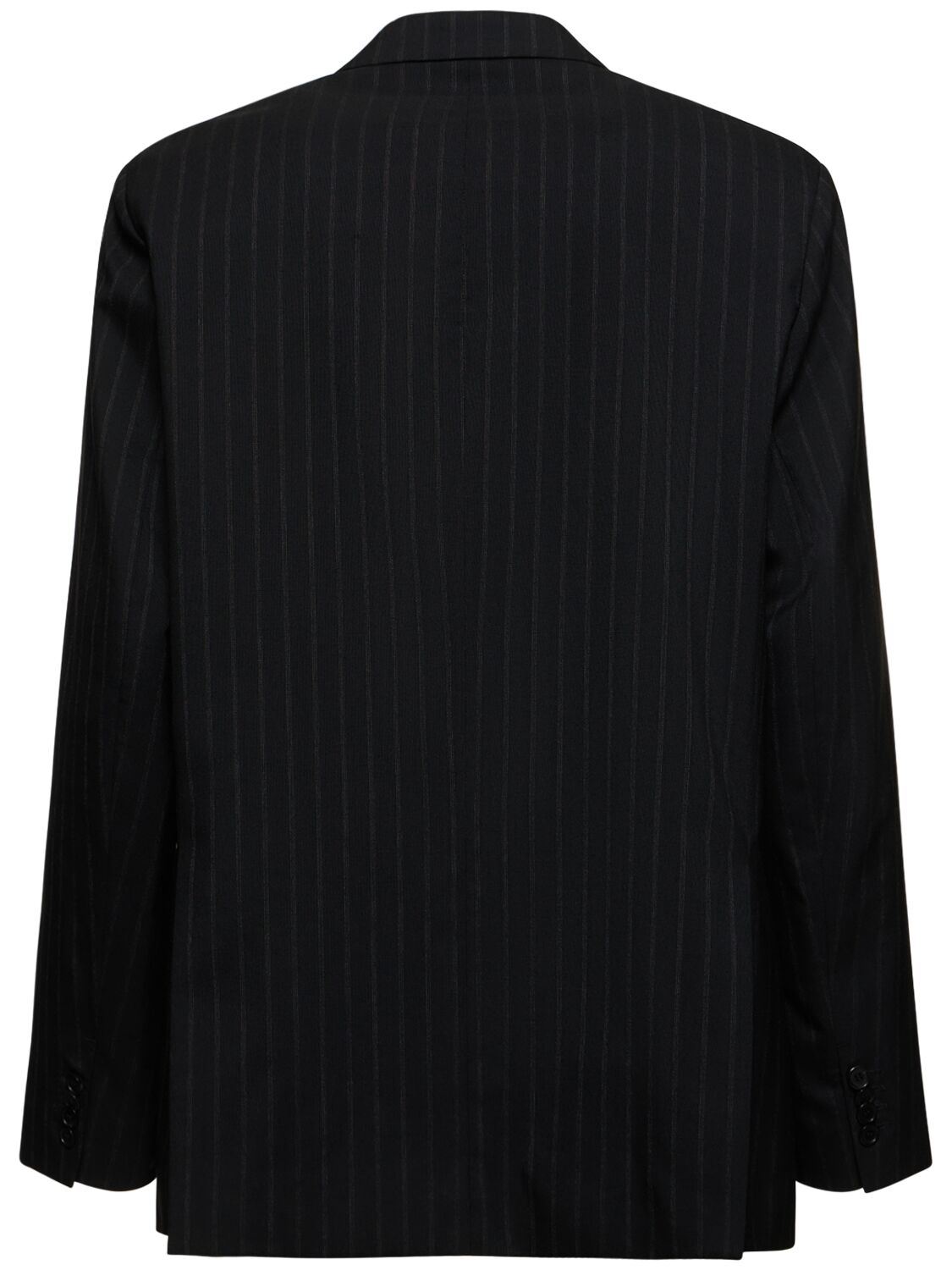 Shop Acne Studios Junit Pinstripe Suit Blazer In Black,grey
