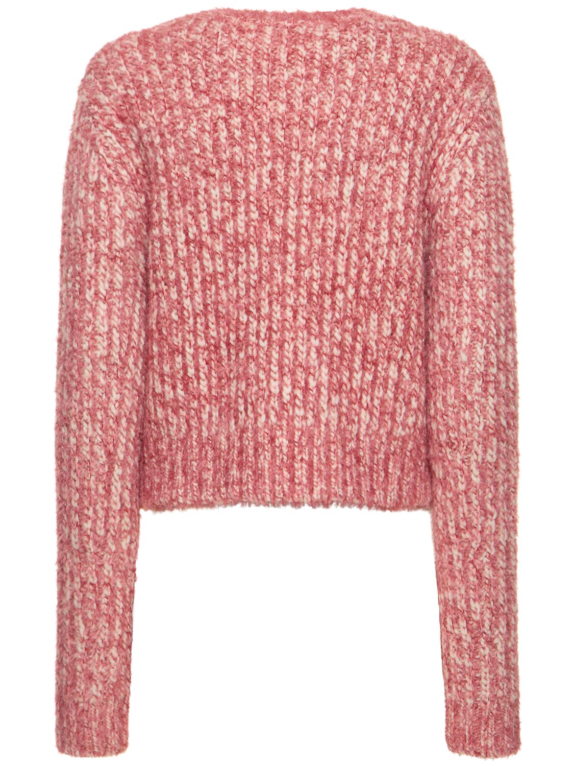 Shop Acne Studios Chunky Mélange Wool Blend Knit Sweater In Multicolor