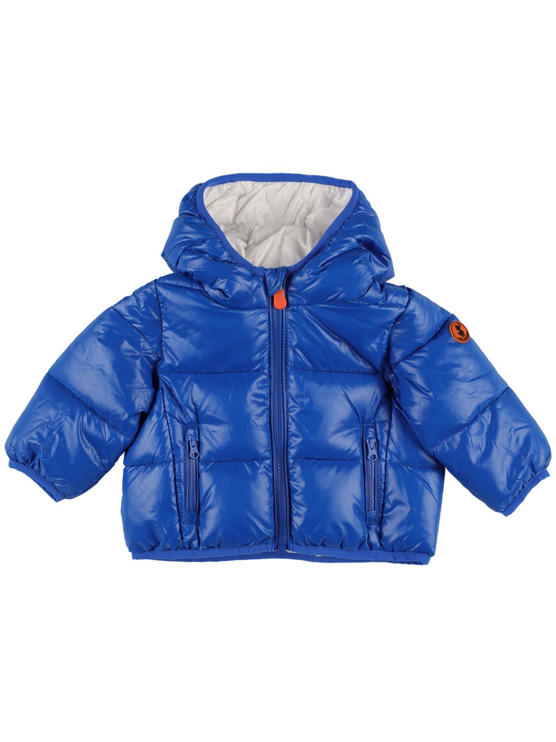SAVE THE DUCK HOODED NYLON PUFFER JACKET